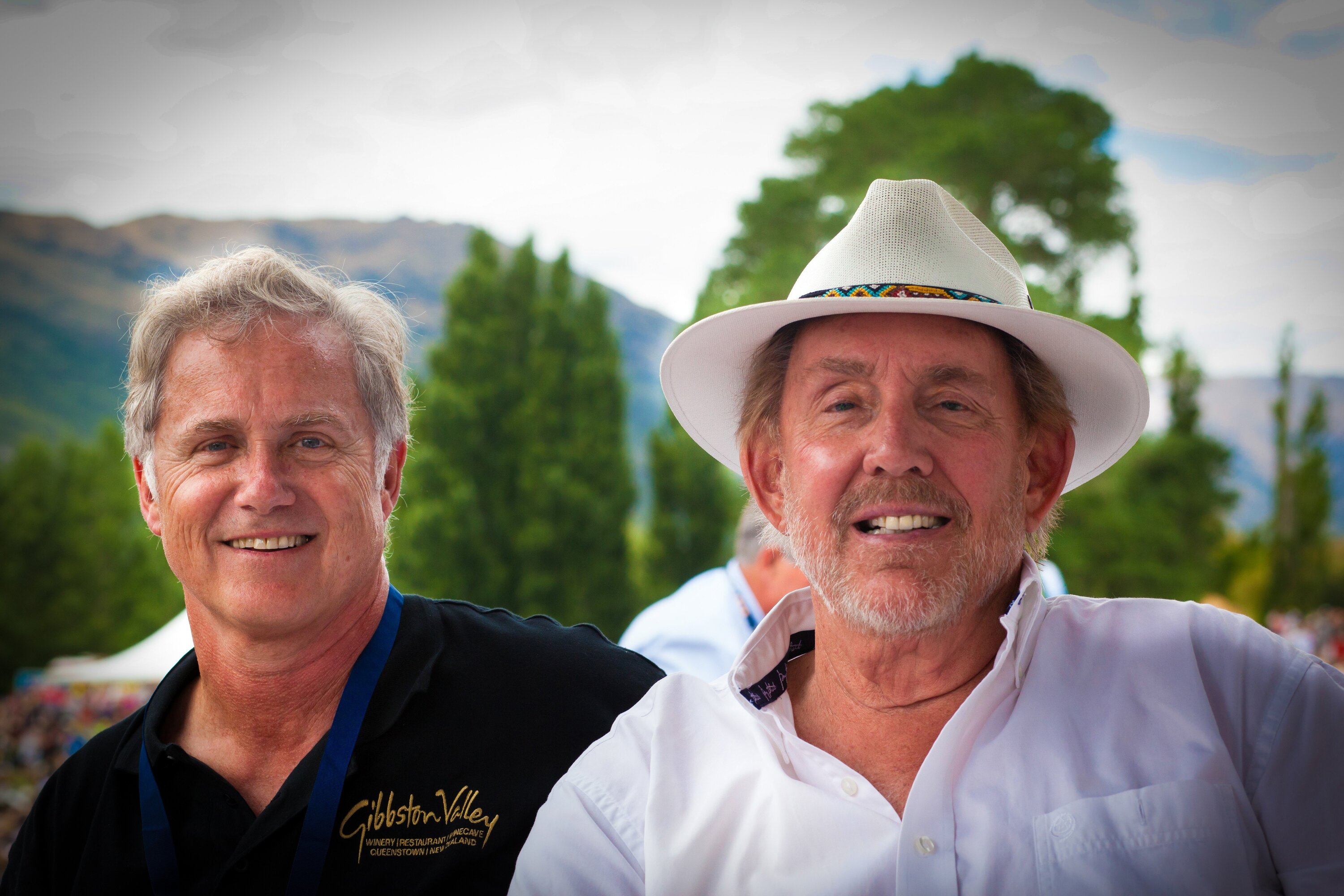 Gibbston Valley winery CEO Greg Hunt (left) and Phil Griffith are developing a nine-hole golf course and luxury lodge.  