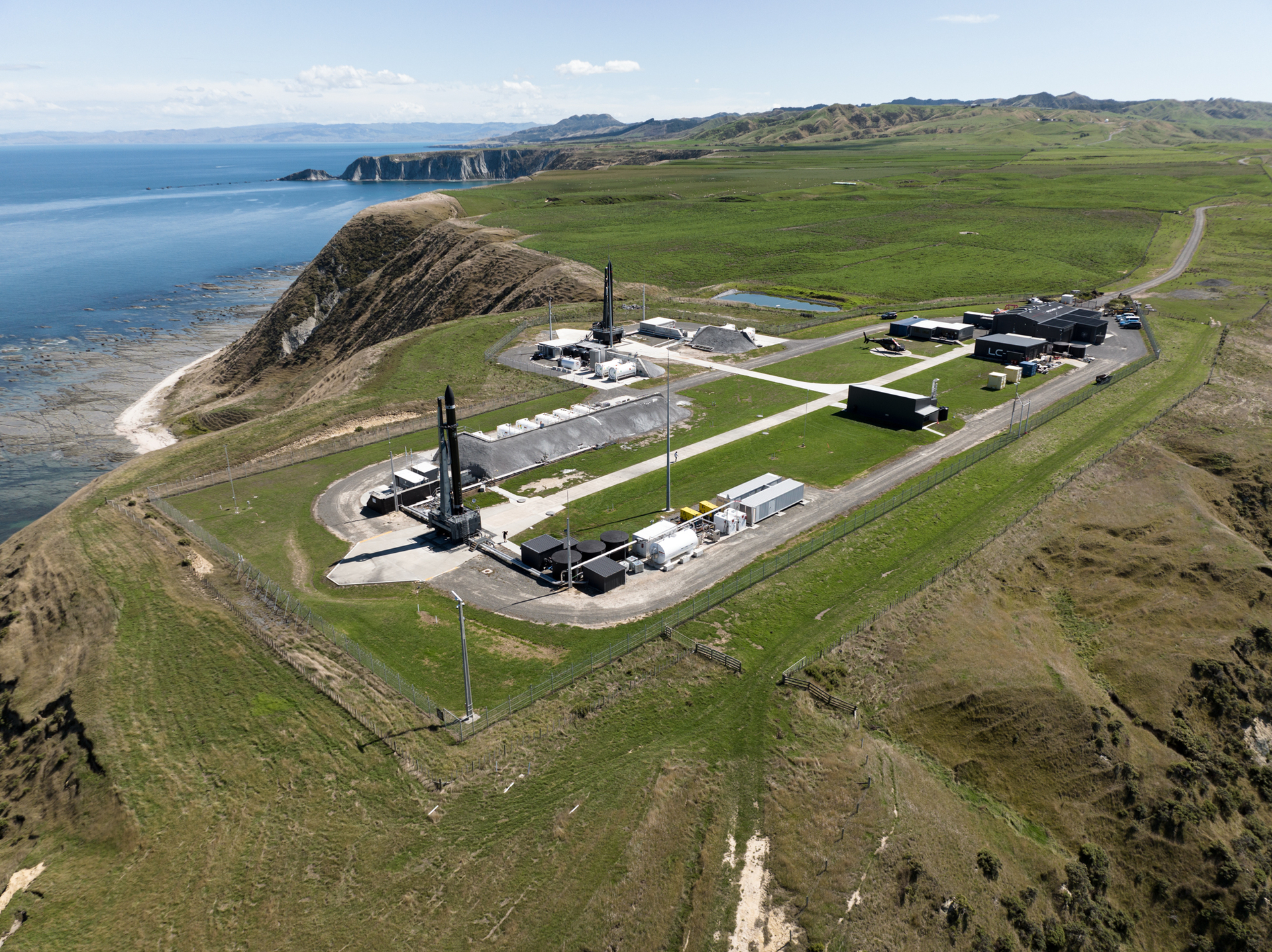 The new Pad B at Mahia, which saw its first launch yesterday, will allow Rocket Lab to stage back-to-back missions from Launch Complex 1 - and, along with Launch Complex 2 in Virginia, allow the Kiwi-American company to stage up to 132 launches per year. Photo / Supplied