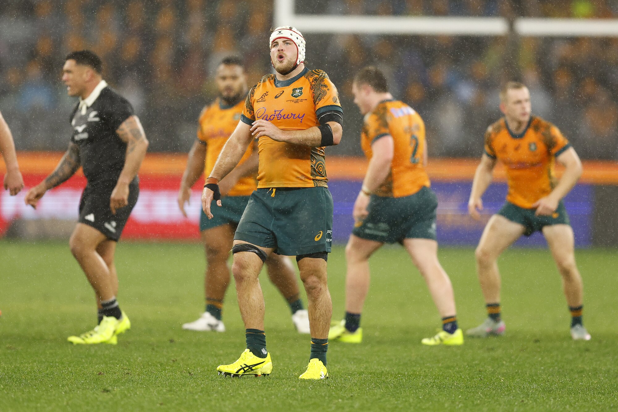 Fraser McReight was among the Wallabies' best in the loss to the All Blacks in Perth. Photo / Getty Images