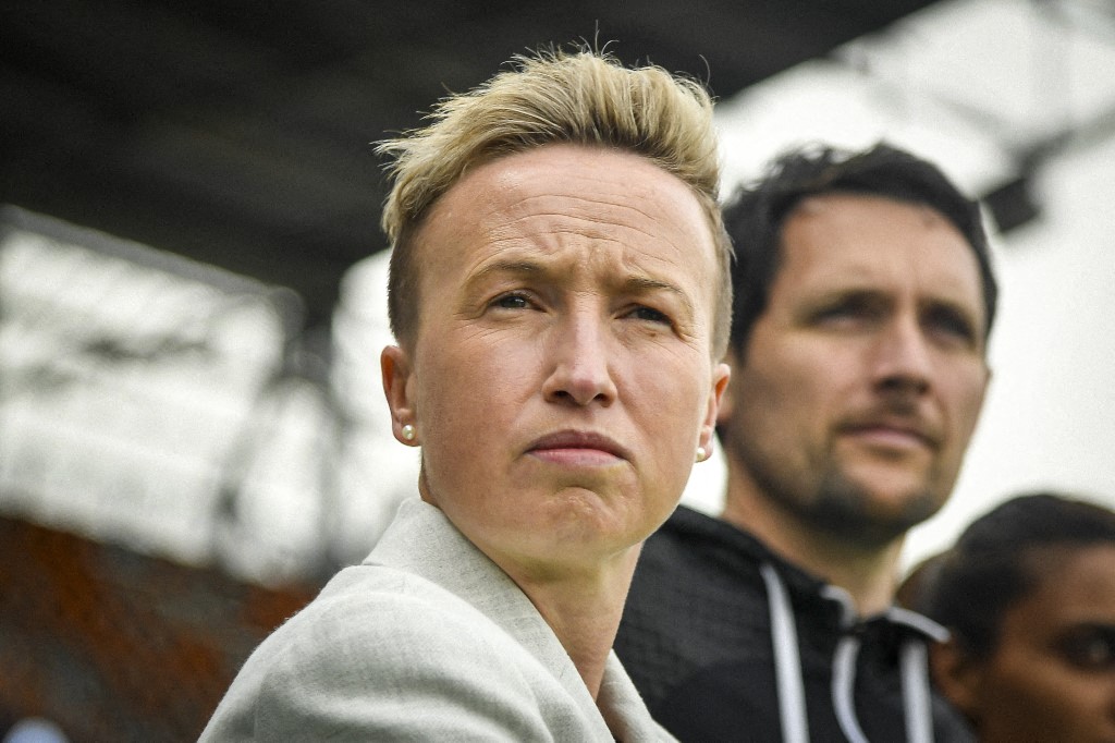 Former Canada women's football head coach Bev Priestman. Photo / AFP