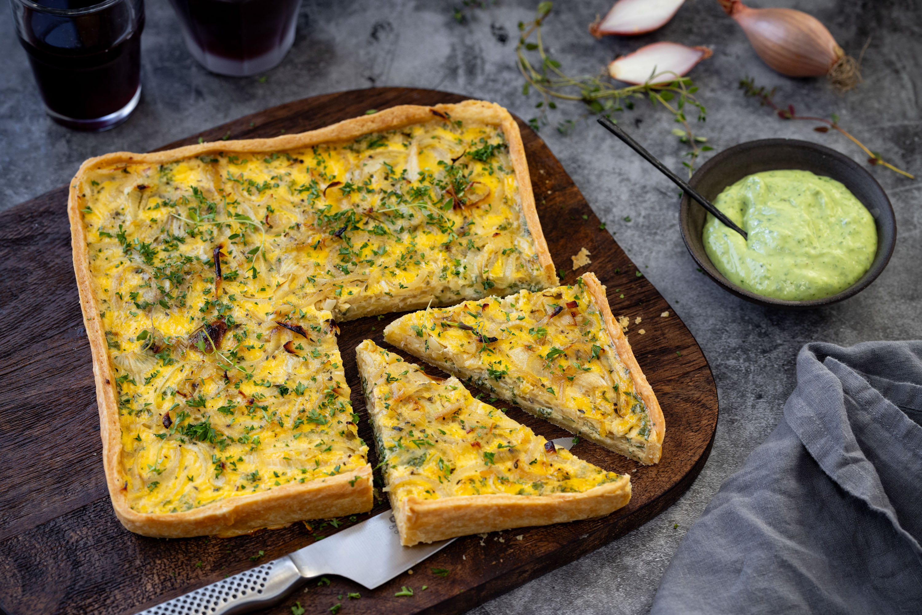 This quiche Lorraine is perfect any time of day. Photo / Babiche Martens