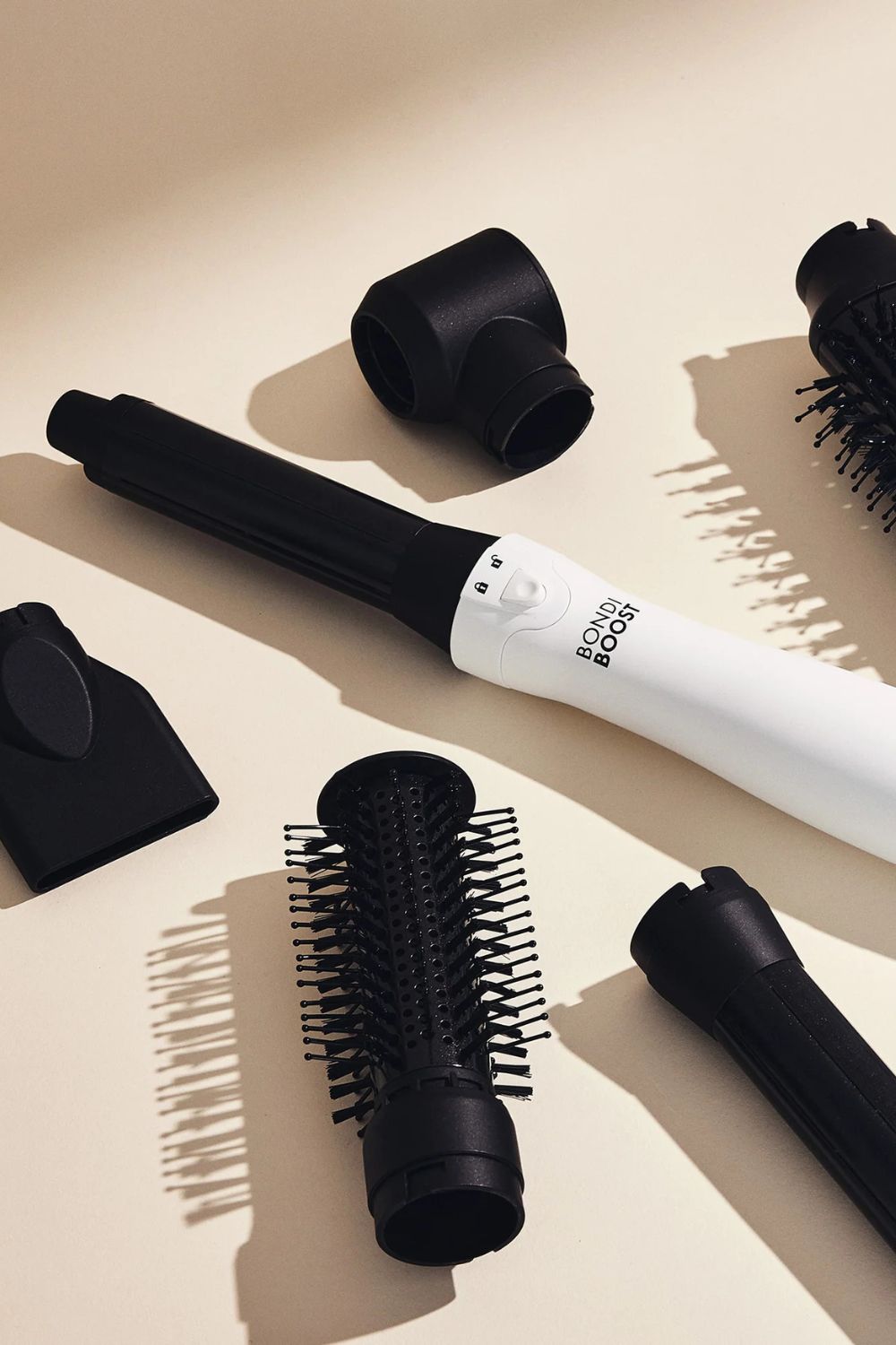 The Bondi Boost Everlast Airstyling System comes with a handful of attachments, including a round brush. 