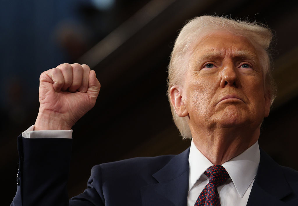 US President Donald Trump addressing a joint session of Congress at the US Capitol on March 4, 2025 in Washington. Photo / Getty Images
