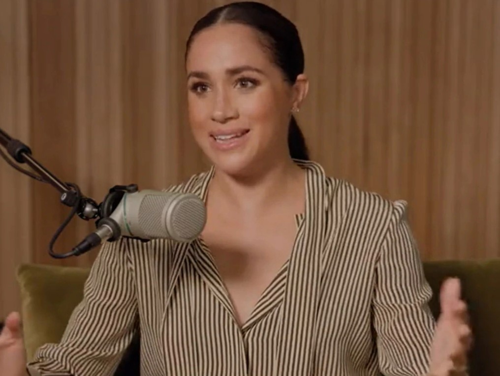 Meghan Markle during the first episode of her Archetypes podcast. Photo / Spotify
