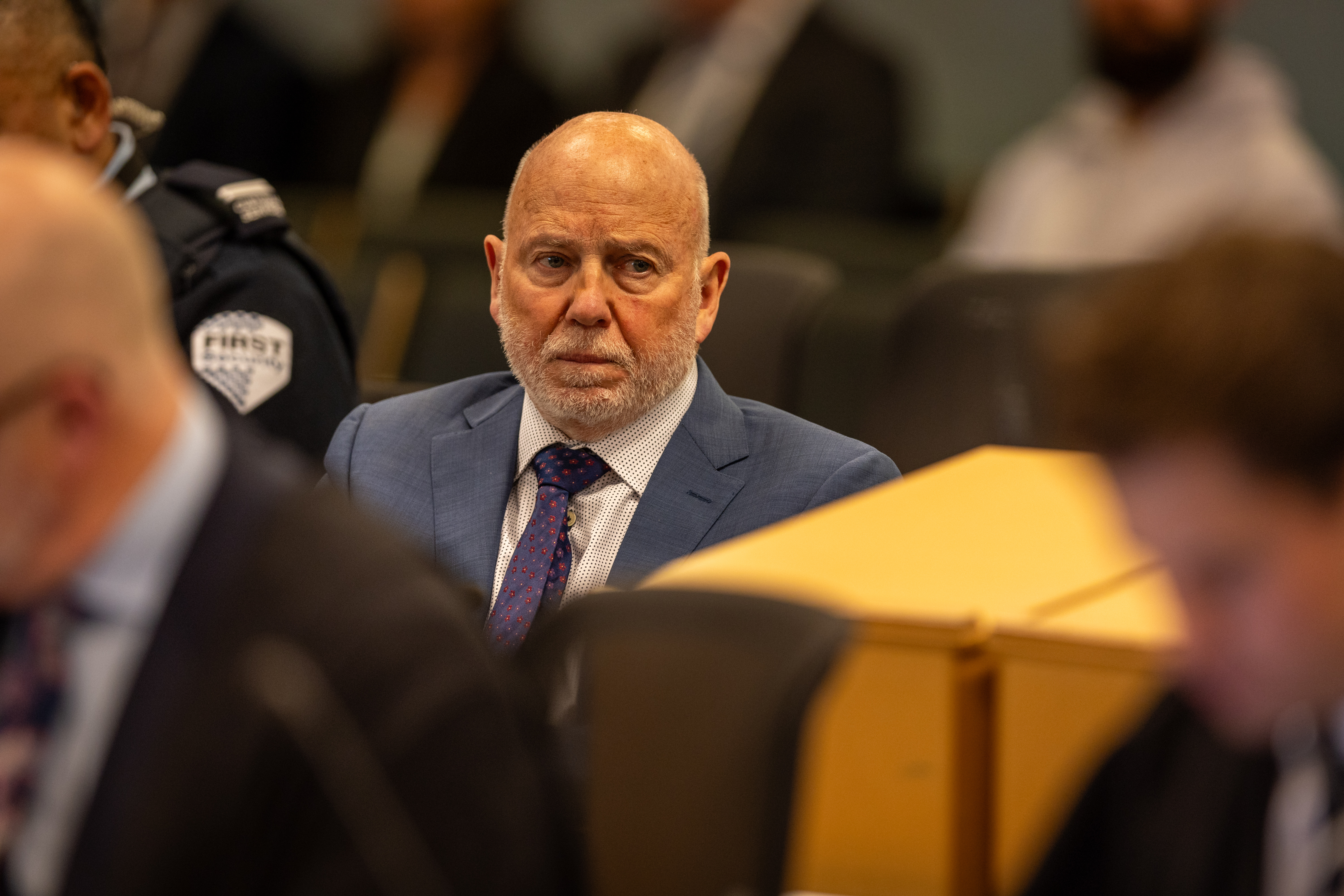 Philip Polkinghorne in court on Monday morning. Photo / Michael Craig