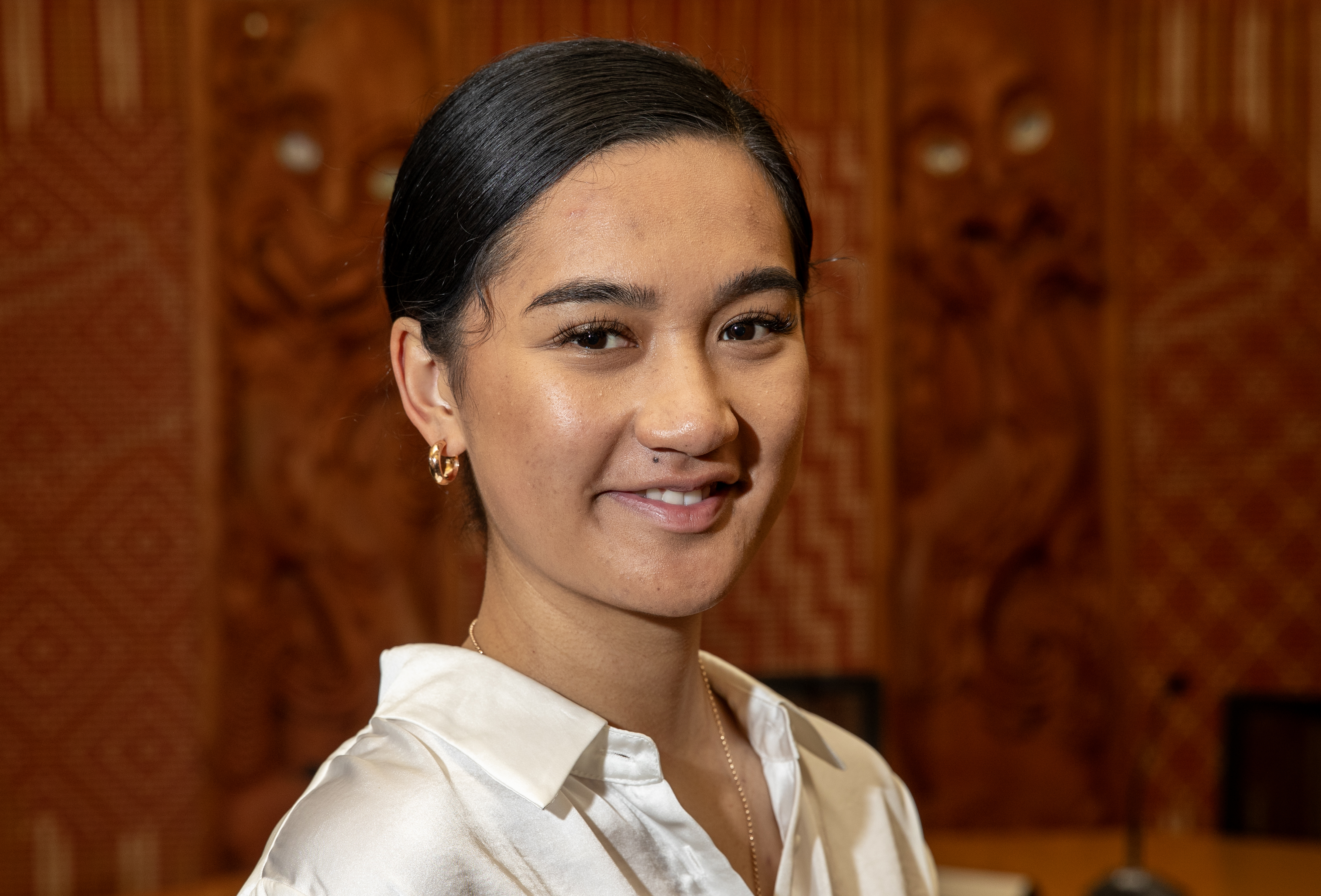 New Te Pāti Māori MP Hana-Rawhiti Maipi-Clarke at Parliament. Photo / Mark Mitchell