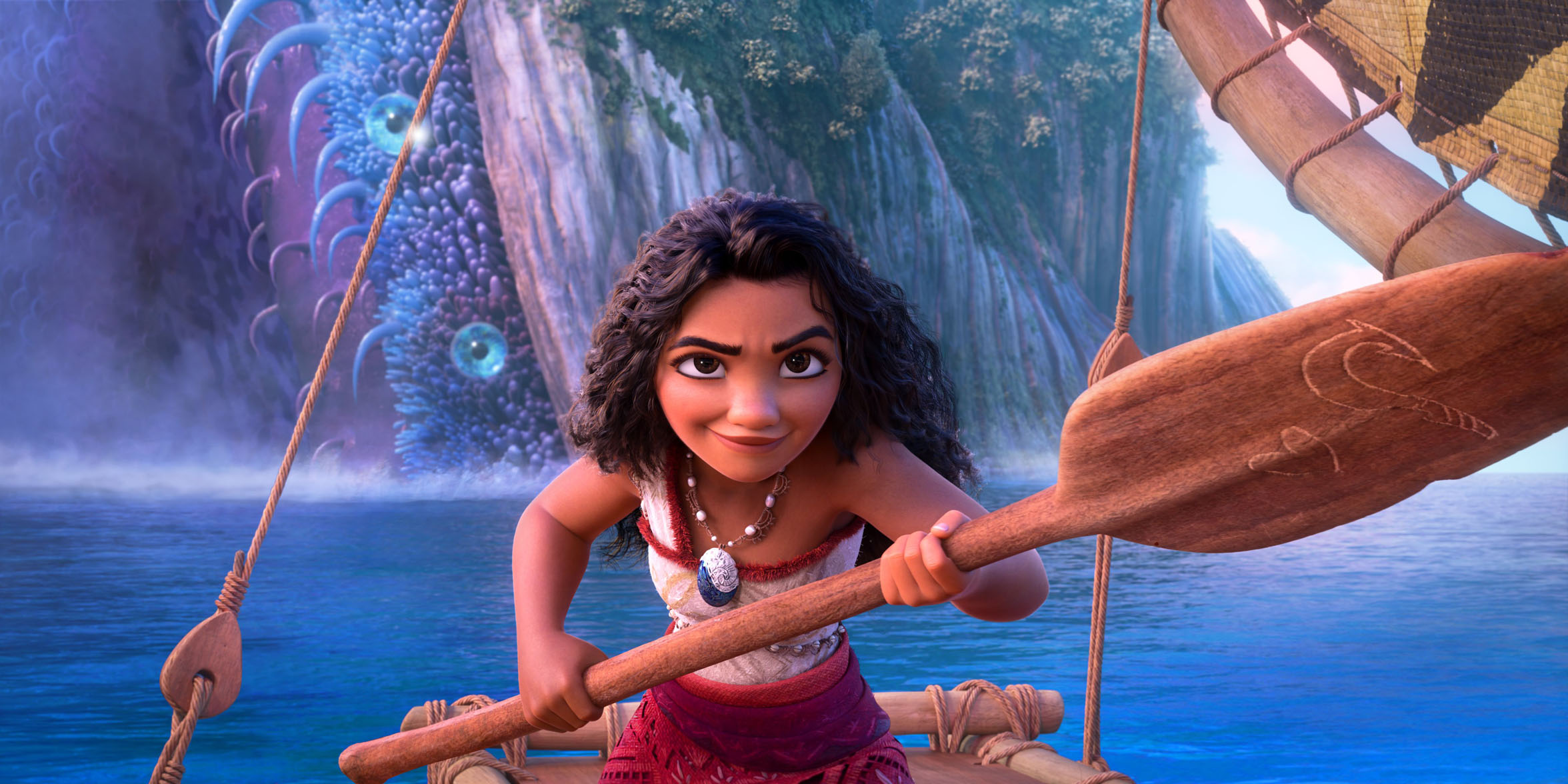 TikTok breakthroughs Abigail Barlow and Emily Bear have written the songs for Moana 2. Photo / Disney