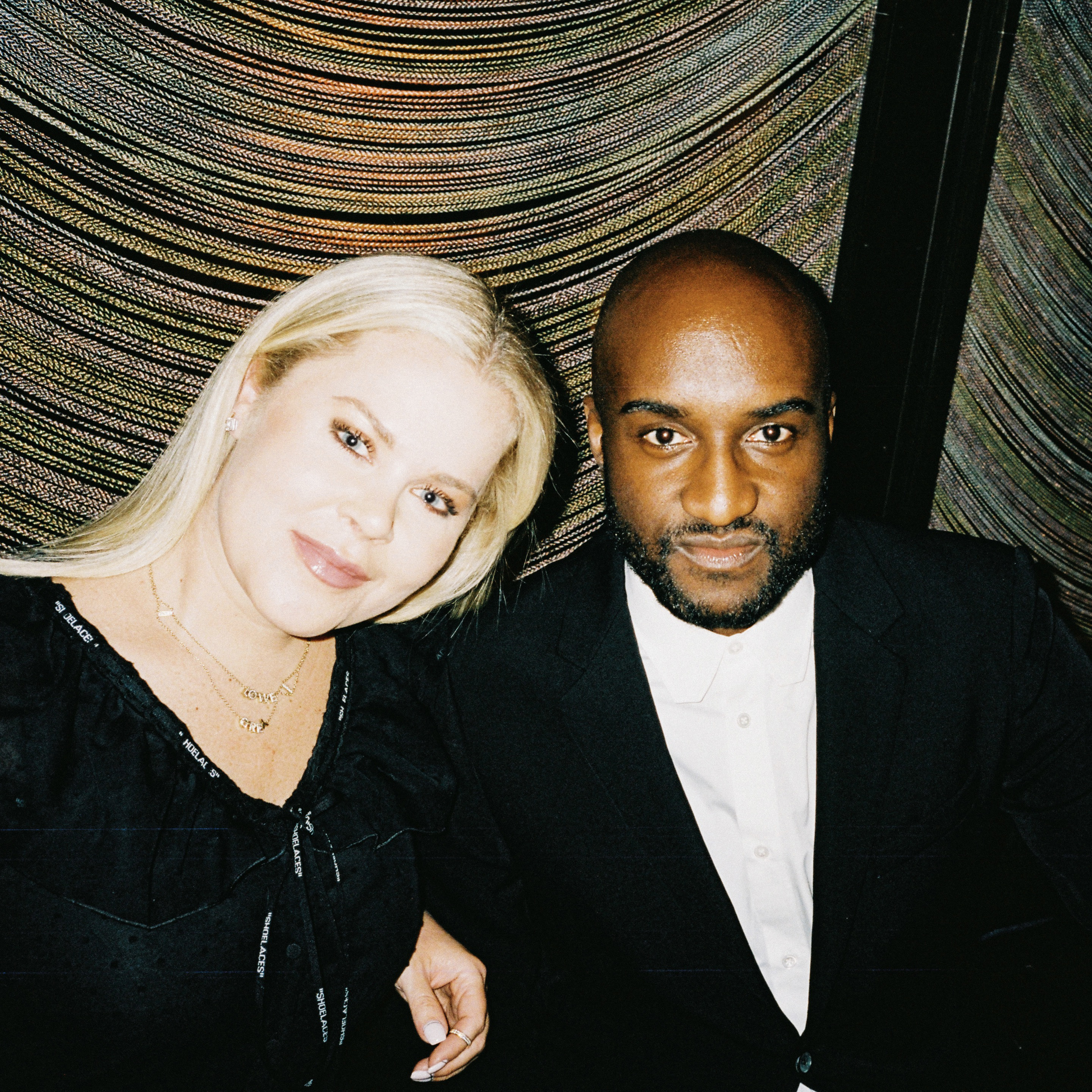 An undated photo provided by Philip Andelman shows Shannon and Virgil Abloh at Marc Jacobs’s wedding in New York in 2019. Photo / Philip Andelman, The New York Times
