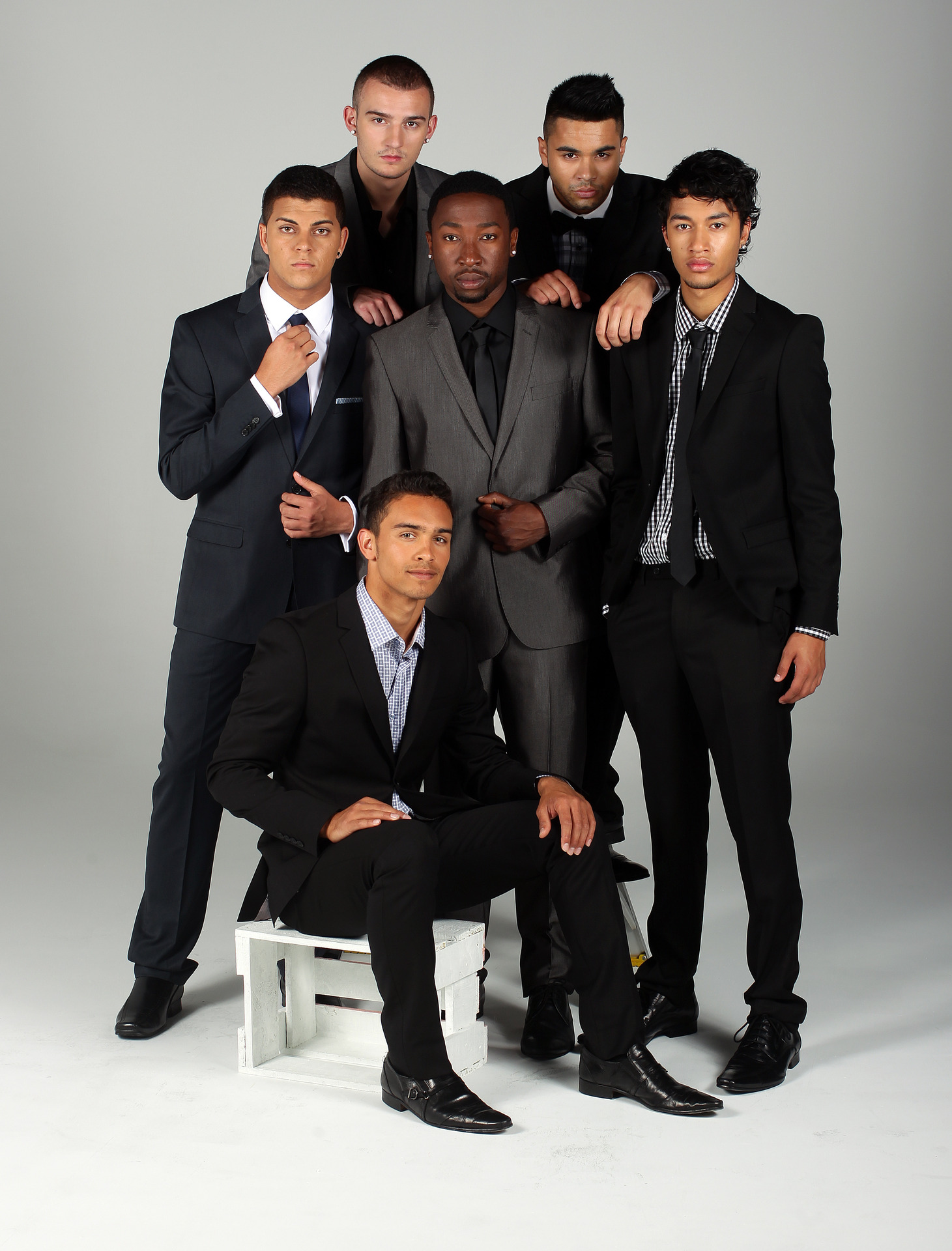 Jordi Webber (front centre) was part of New Zealand boy band Titanium. Photo / File