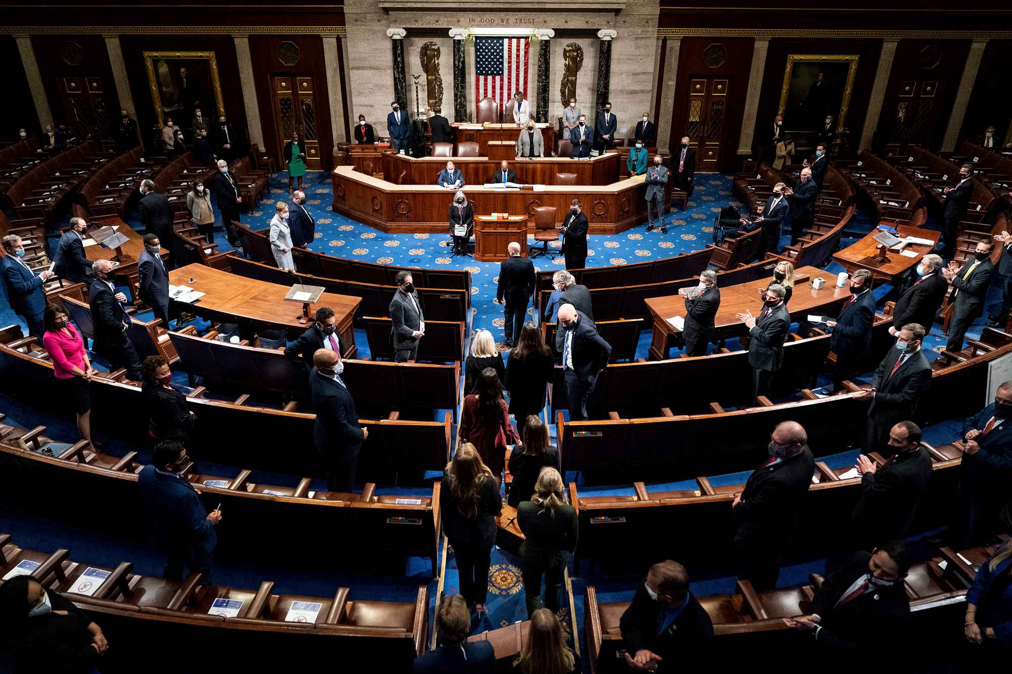 Electoral College votes are brought forth for certification at a joint session of the US Congress in Washington on January 6, 2021. Photo / Erin Schaff / The New York Times