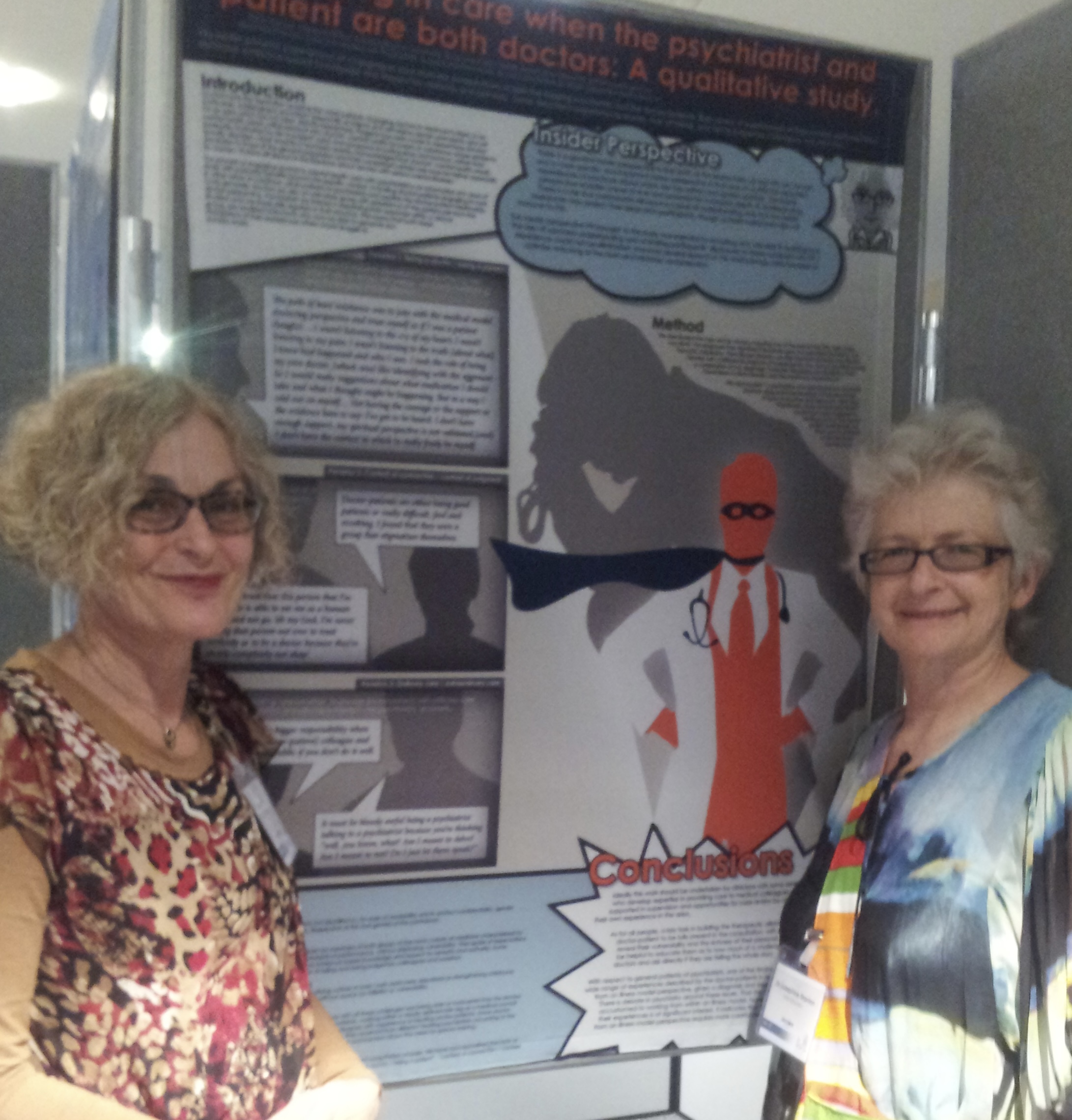 Randal, left, and Josephine Stanton in 2013 at a psychiatry conference in Edinburgh where they presented their