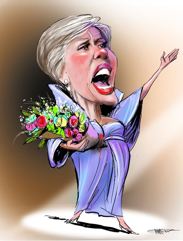 Dame Kiri Te Kanawa, by Rod Emmerson.