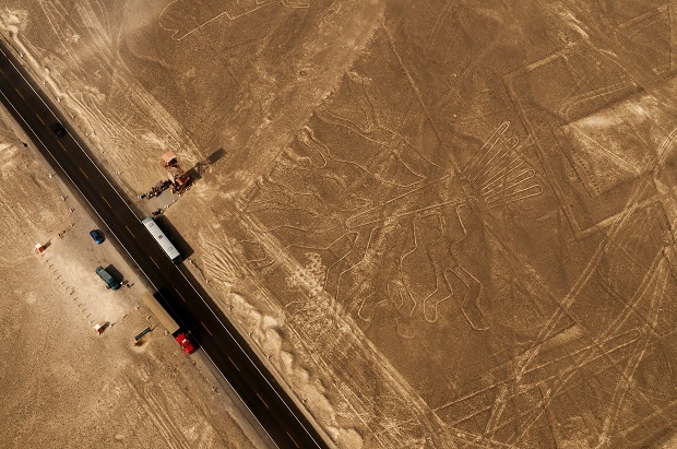 The Nazca Lines, a series of ancient geoglyphs located in the Nazca Desert in southern Peru. Photo / Getty Images