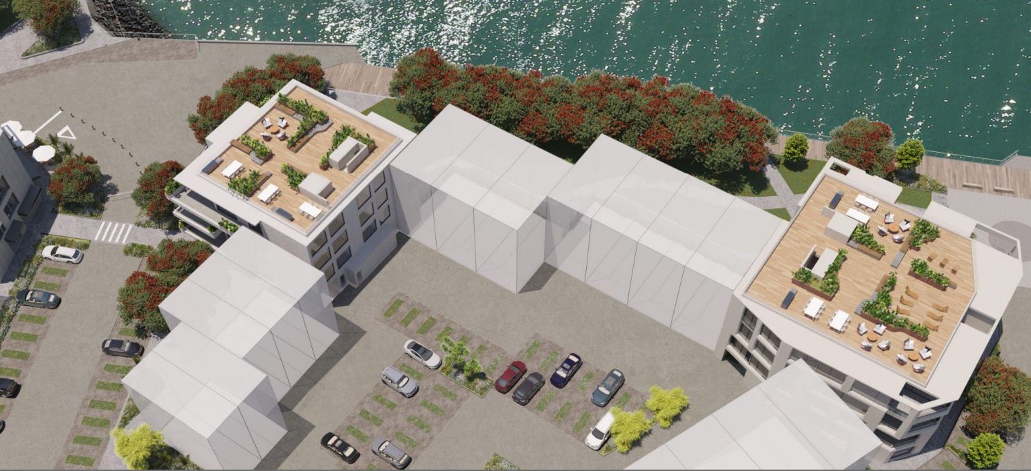 A proposed layout of new apartments at the Bayswater Marina.
