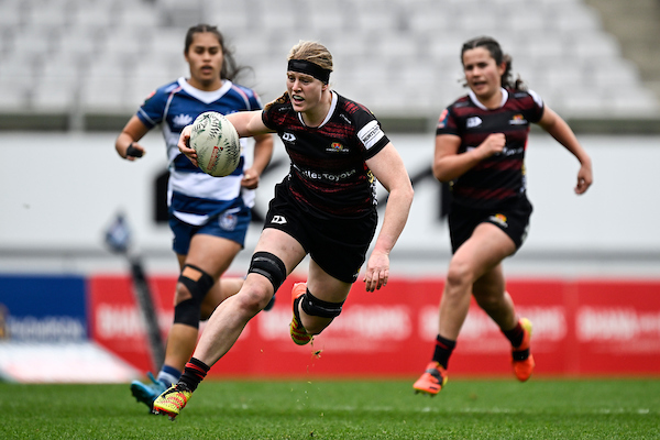 Laura Bayfield in action for Canterbury against Auckland in the Farah Palmer Cup. Photo / Photosport