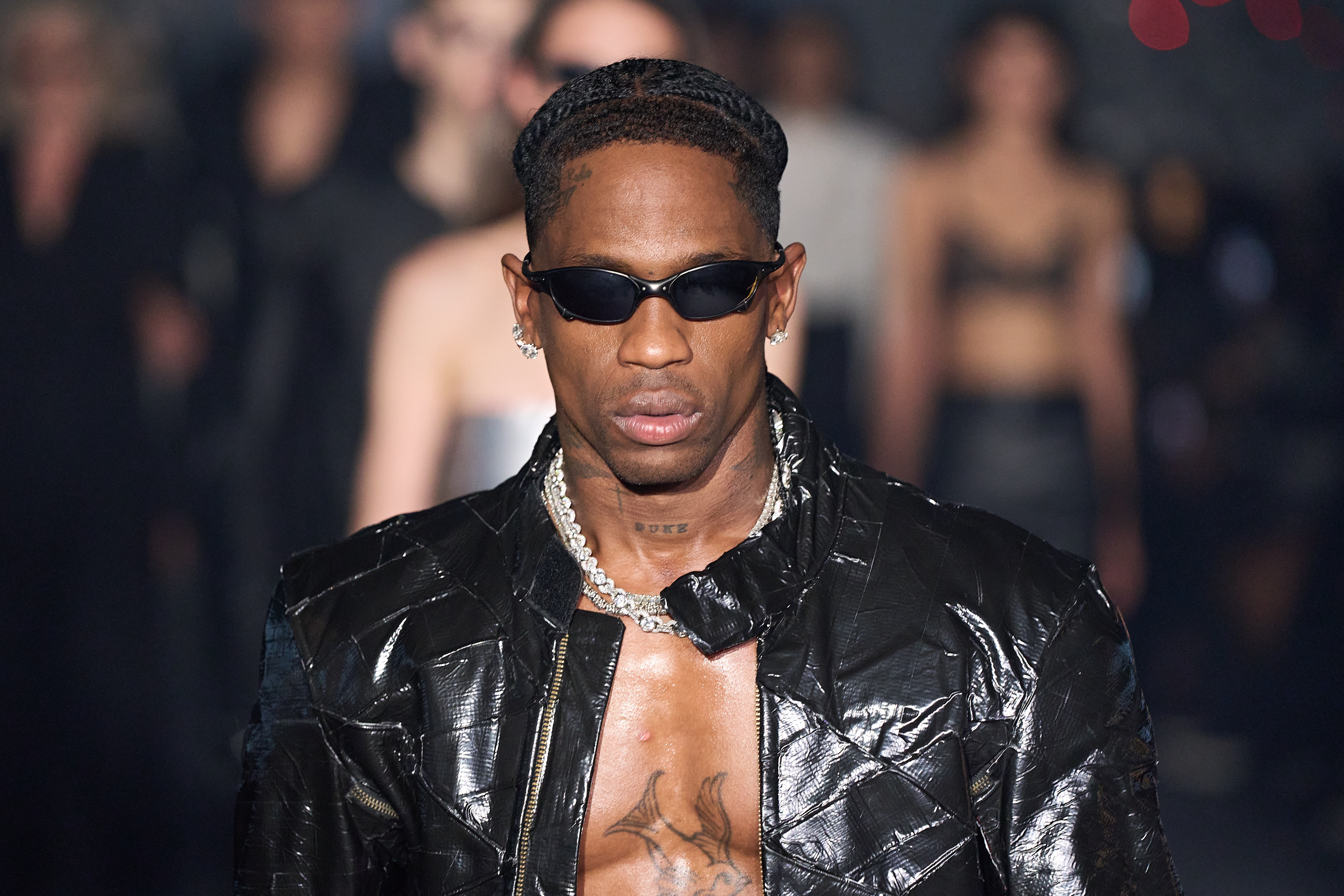 Travis Scott walks the runway during the Vetements Paris Womenswear Spring-Summer 2025 show as part of Paris Fashion Week on September 27. Photo / Getty Images