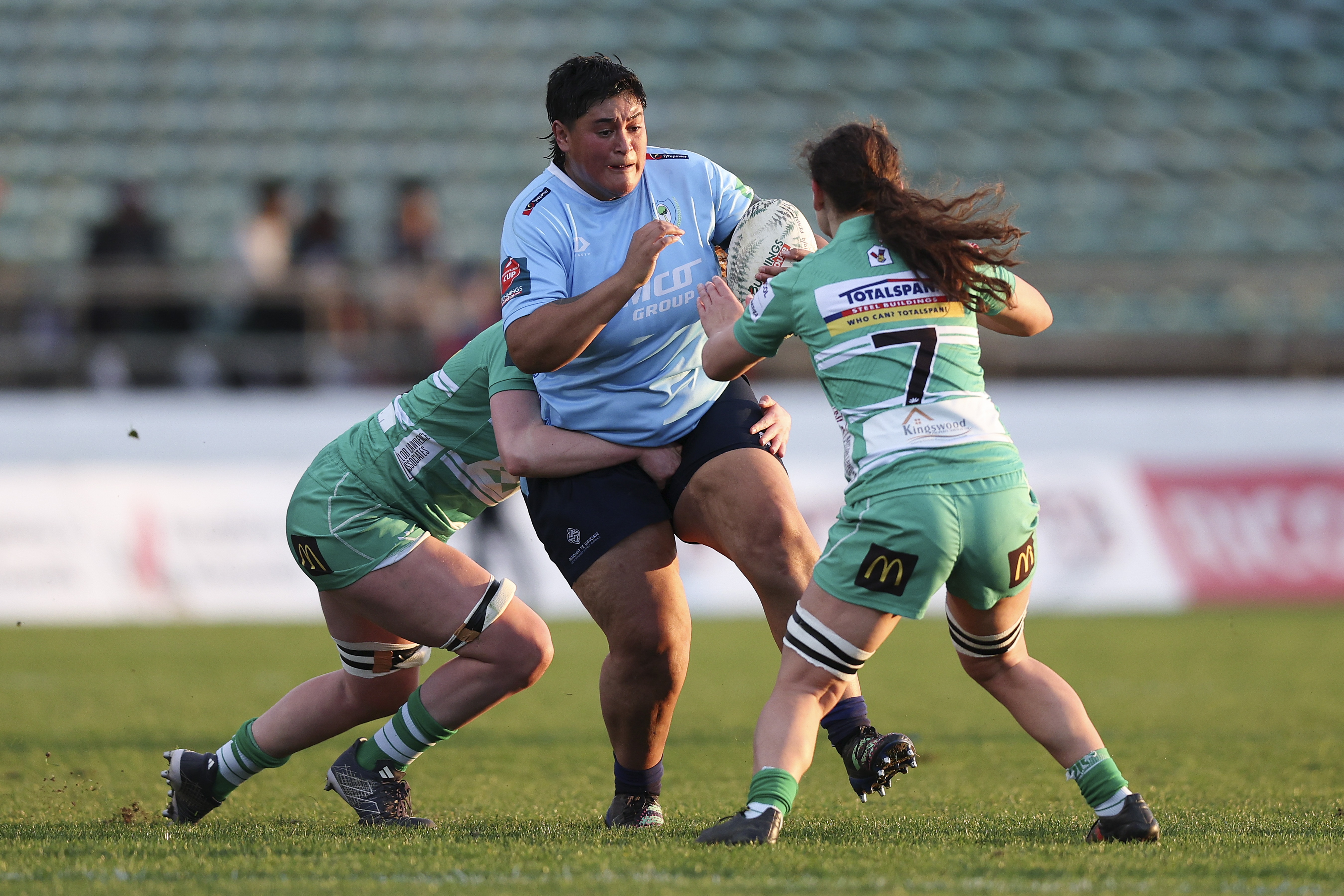 Krystal Murray on attack during the final. Photo / Getty Images
