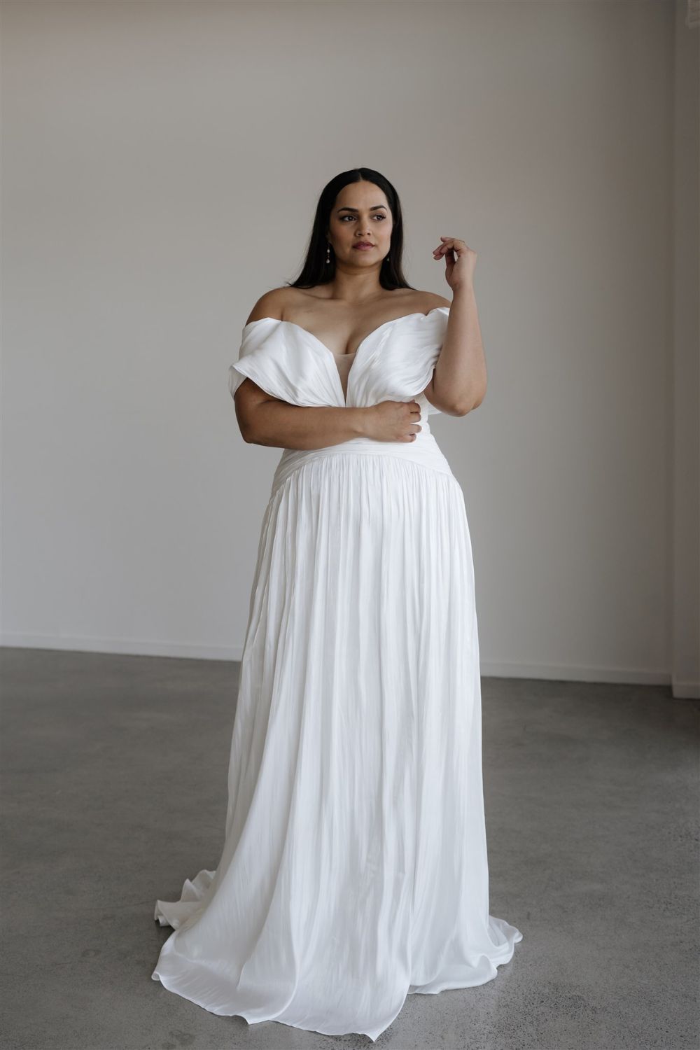 The Helena Curve dress is just one of the many size-inclusive pieces from Hera Couture. Photo / Hera Couture