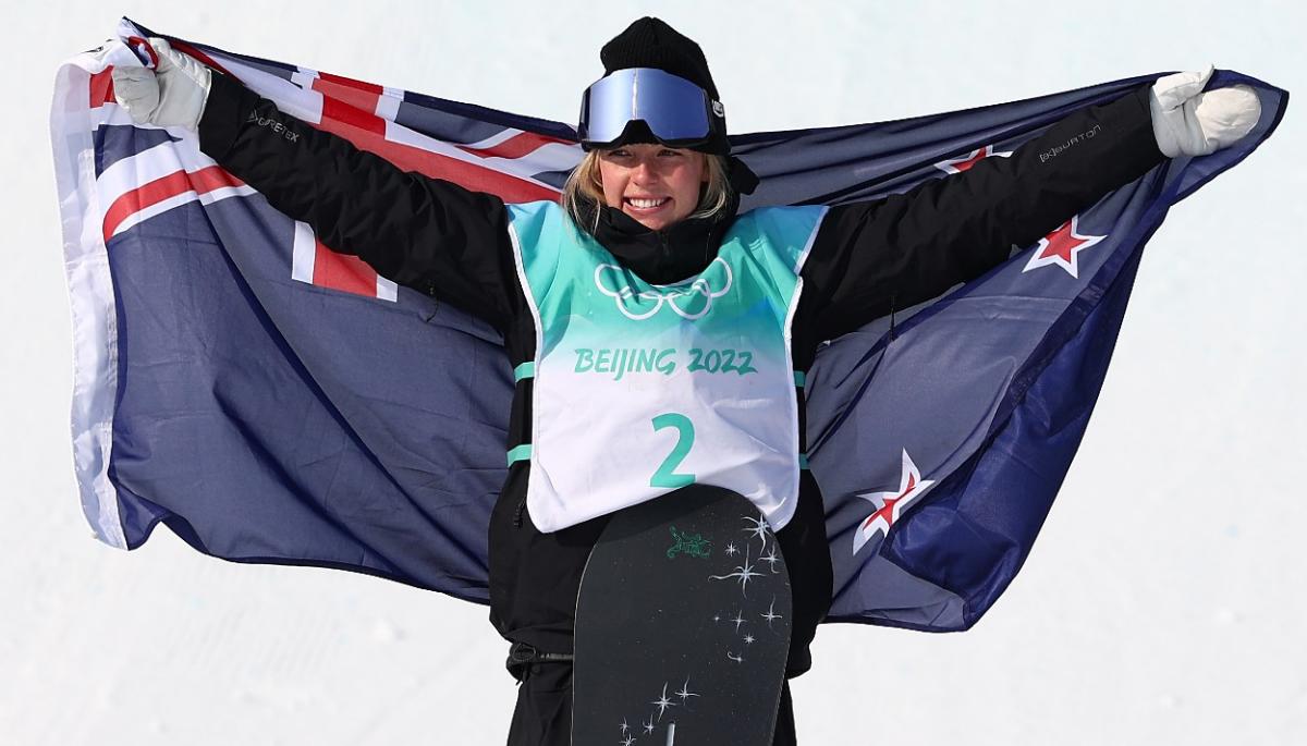 Zoi Sadowski-Synnott won gold and silver at the 2022 Beijing Winter Olympic games. Photo / Getty Images