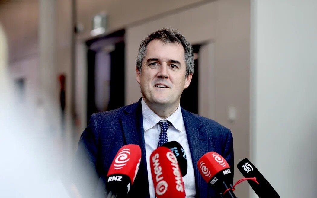 Infrastructure Minister Chris Bishop says the three priorities that need further work include predictable government funding signals, multi-year budgeting, and co-ordinated workforce development. Photo / RNZ, Marika Khabazi