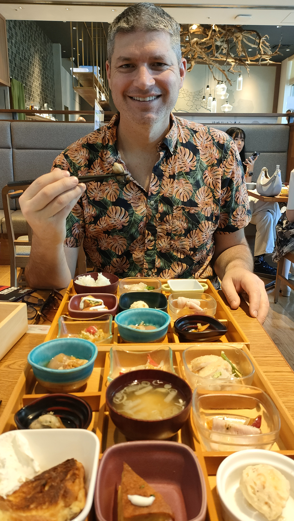 Viva’s dining-out editor Jesse Mulligan at breakfast.