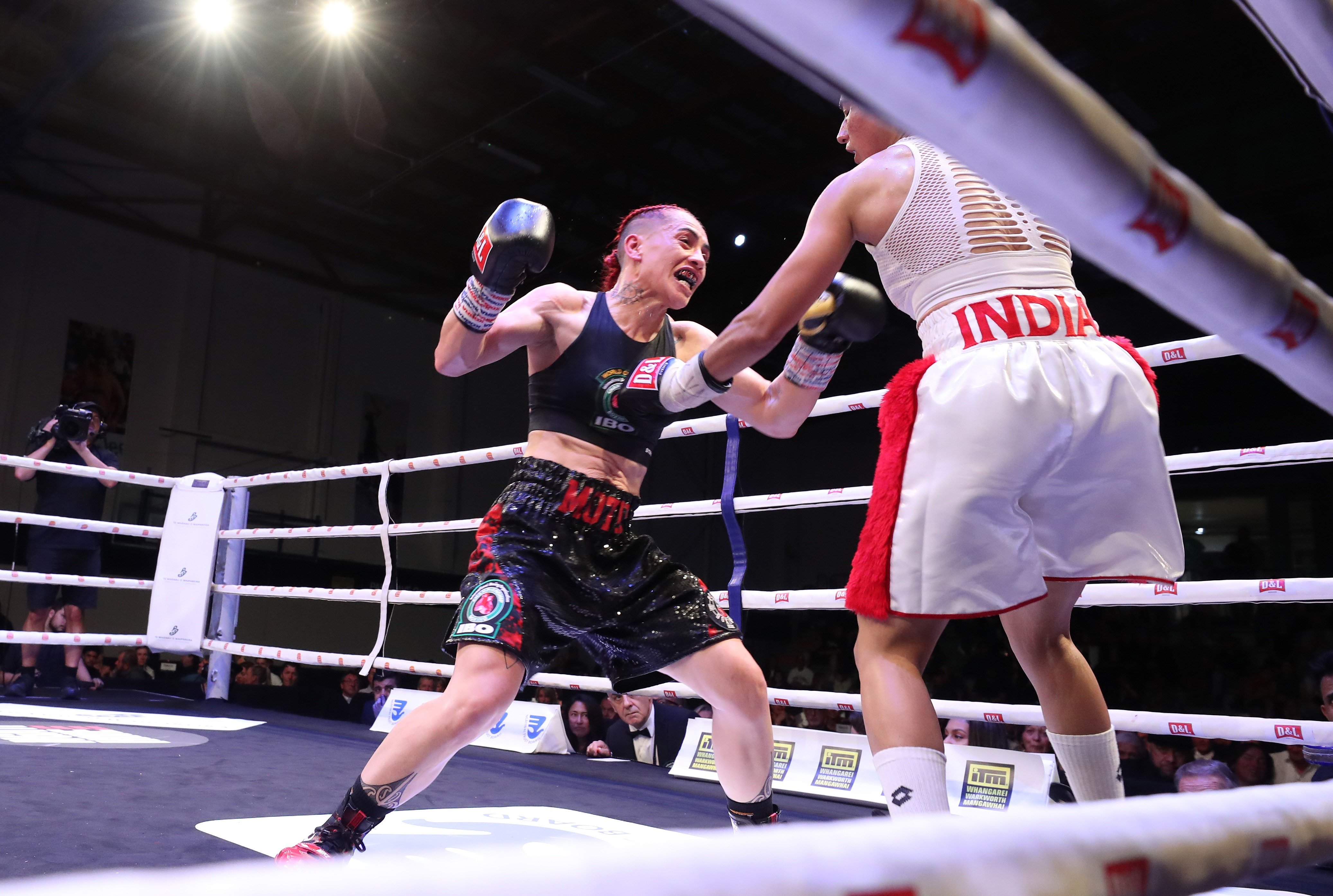Kaitāia’s Mea Motu punches her way to an IBO super-bantamweight world title defence against India’s Chandni Mehra at the Wahine Toa II boxing in December.