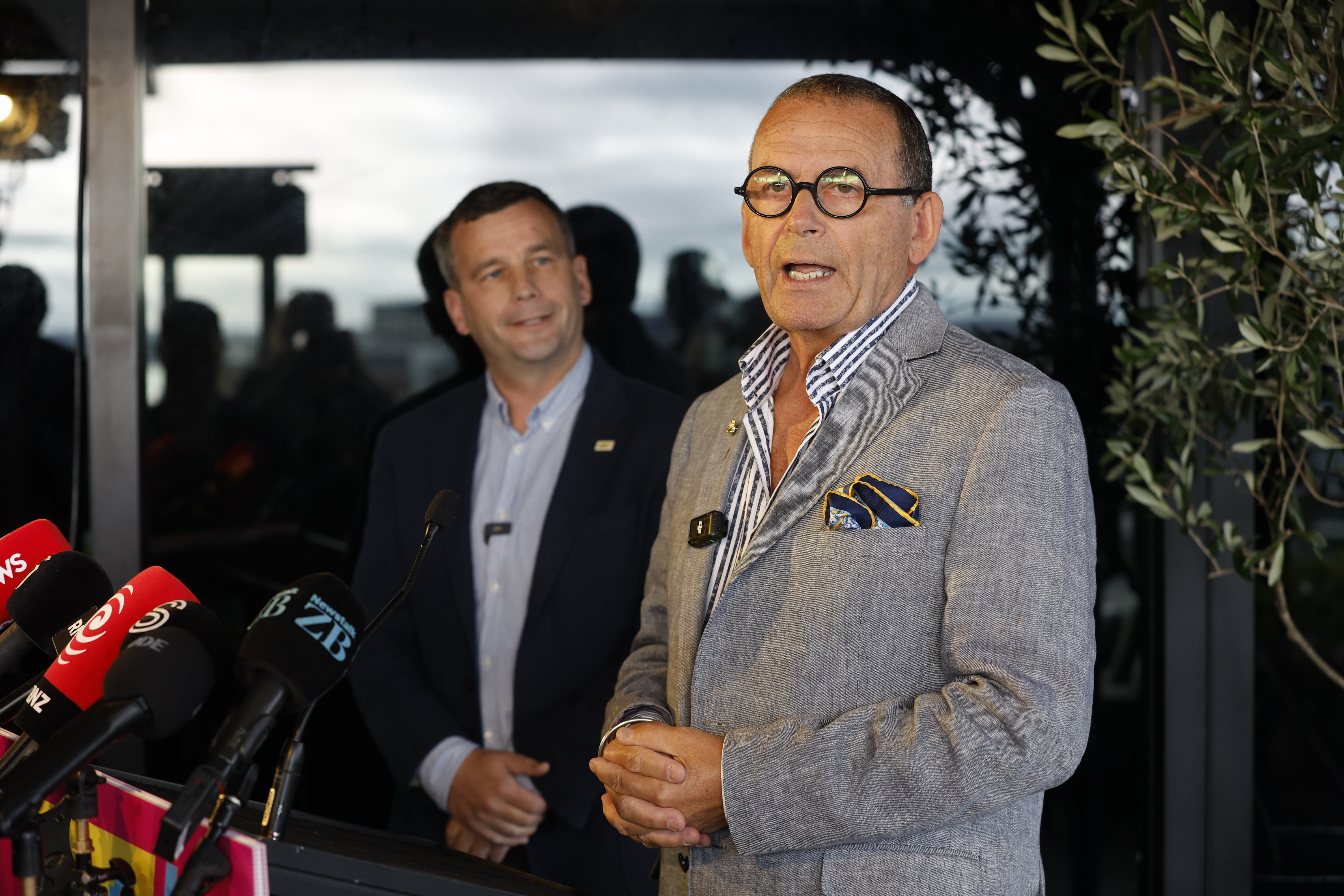 David Seymour and Paul Henry at the announcement. Photo / Sylvie Whinray