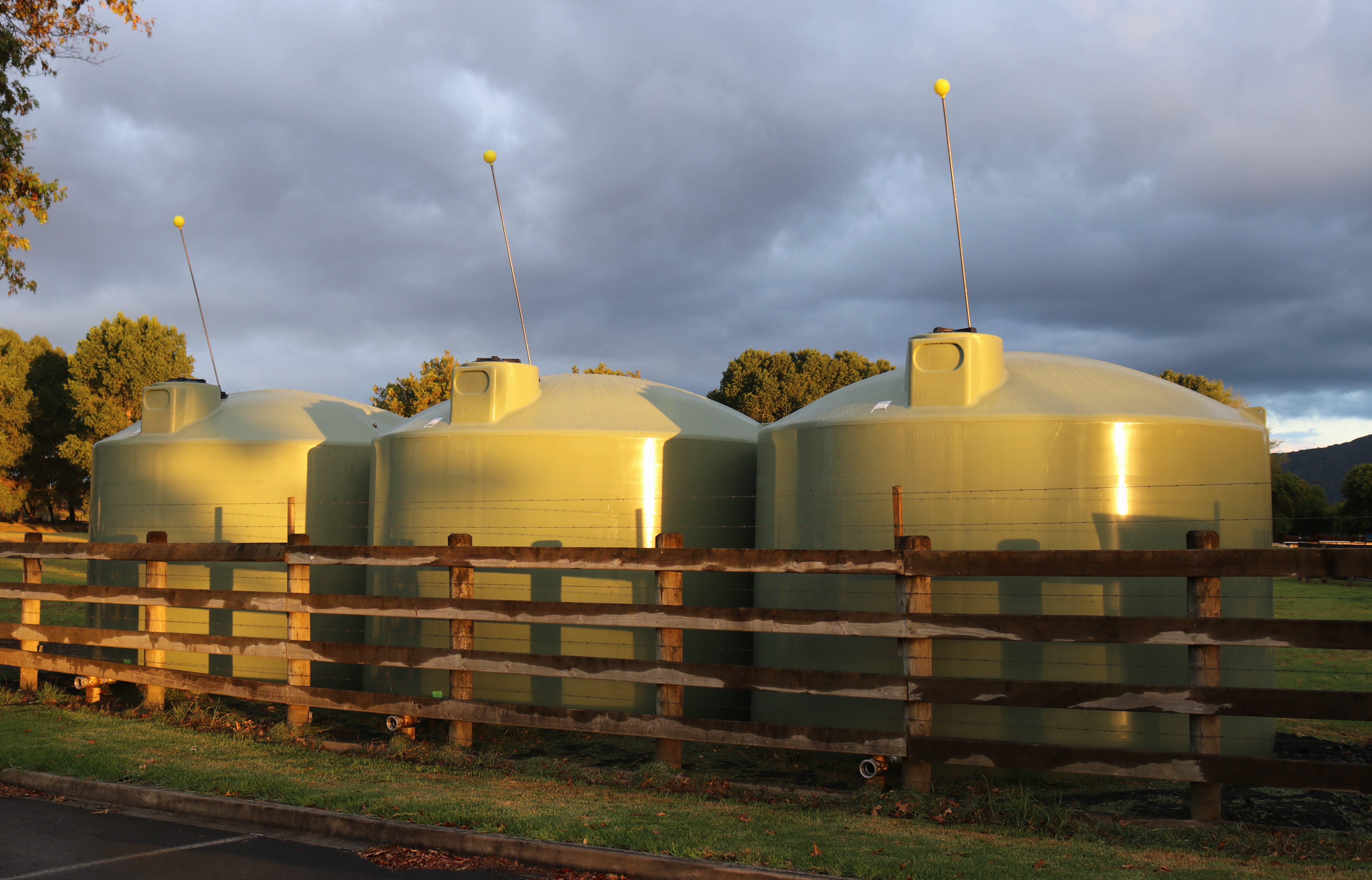 Emergency water tanks were placed in the Te Ahu Centre carpark, Kaitāia, by Civil Defence during the 2020 drought, and experts are predicting a long, dry spring and summer this year.