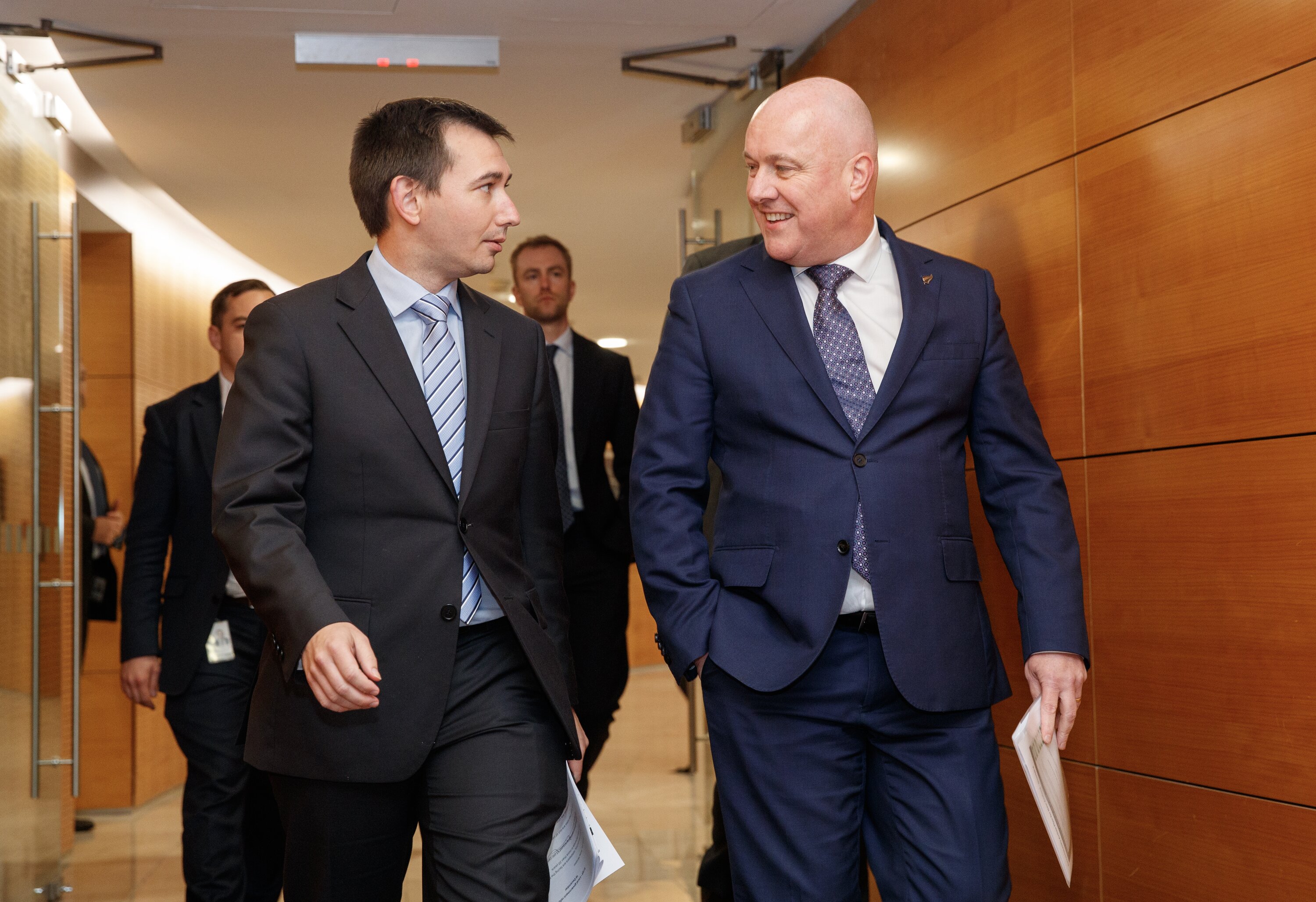 Prime Minister Christopher Luxon and Local Government Minister Simeon Brown said councils would get back to basics. Photo / Mark Mitchell