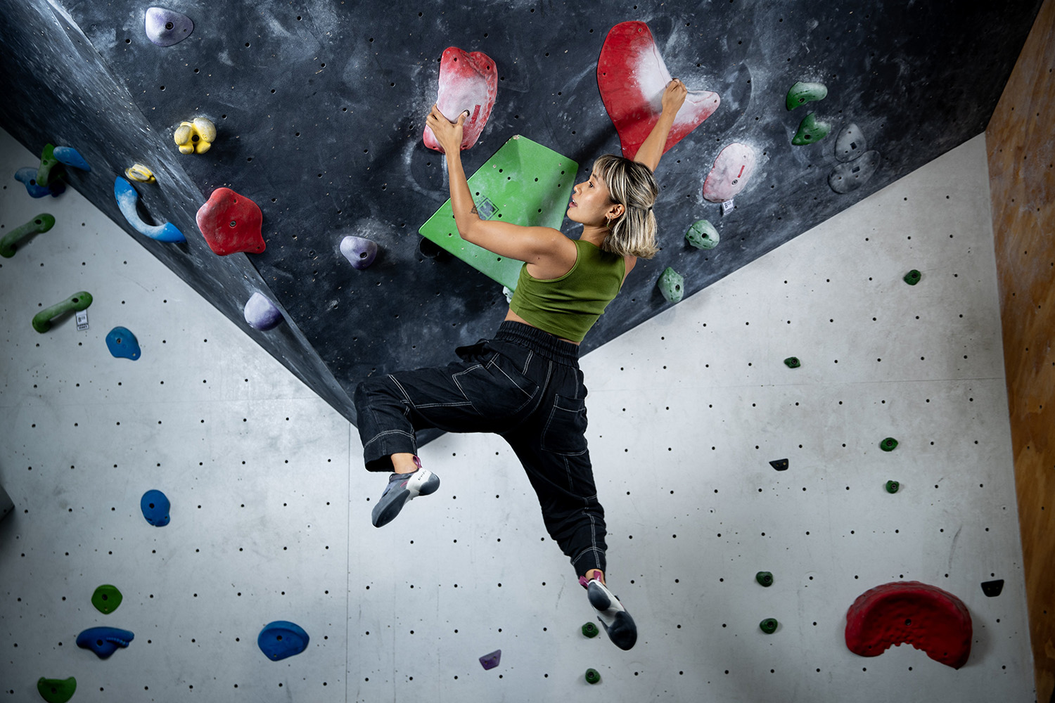 “I think rock climbing really helped with keeping my physical abilities up so I could do the various stunts in Basmati Bitch.” Photo / Dean Purcell