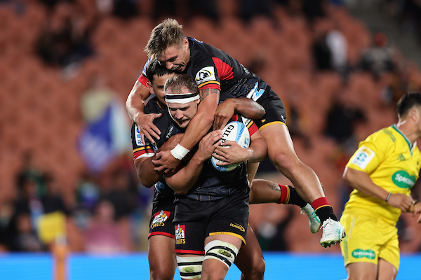 The Chiefs will play in Lautoka today in 30C. Photo / Aaron Gillions, Photosport