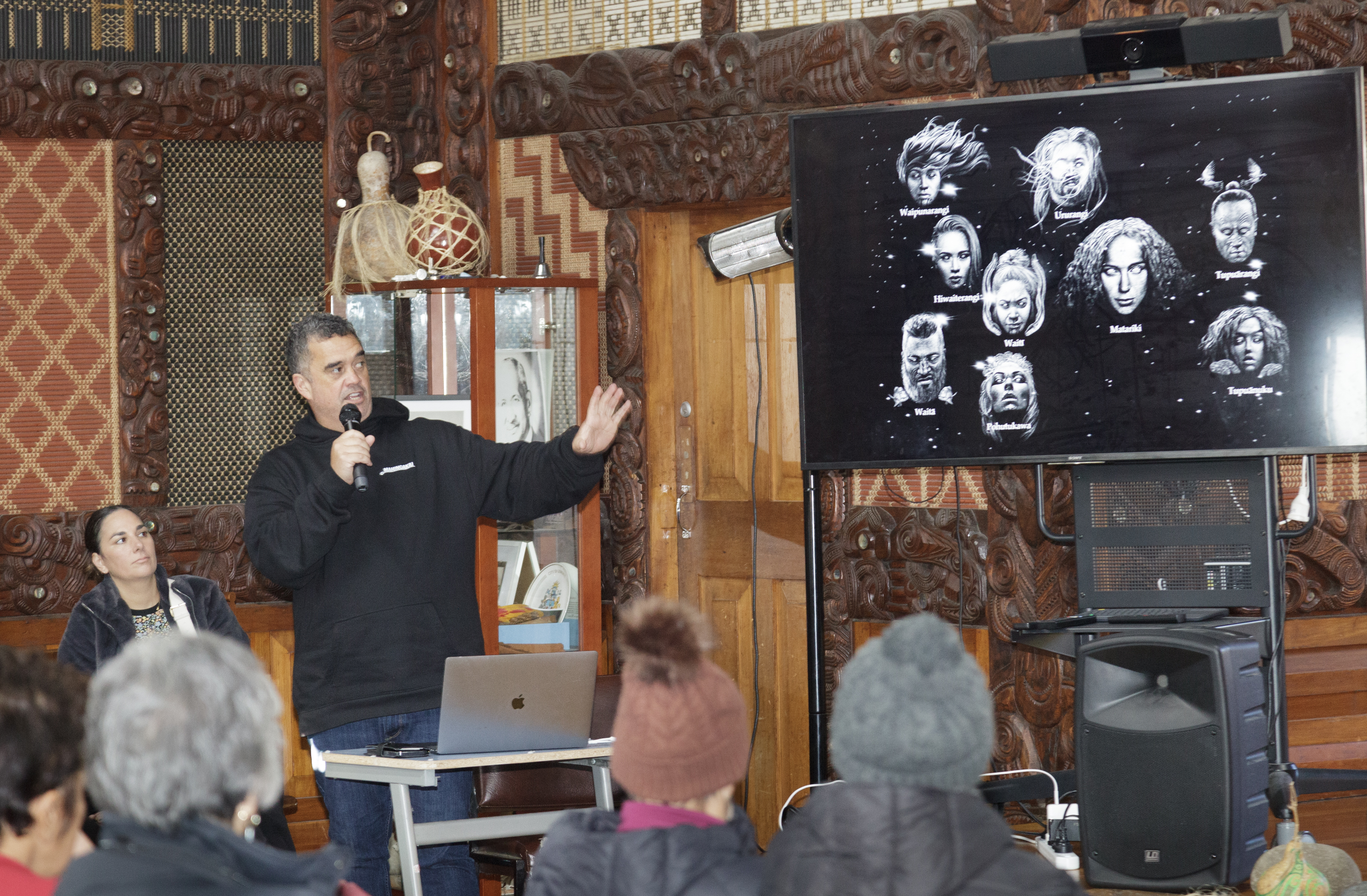 Professor Rangi Mātāmua visited Tairawhiti in June to share knowledge to schools and the community. Photo / Dudley L Meadows