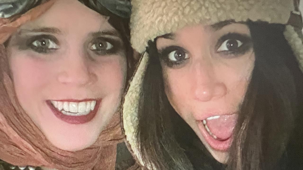 Meghan and Harry shared never-before-seen pictures of themselves partying with Eugenie in their Netflix special. Photo / Netflix