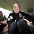 Kim Dotcom was relieved to be going home to his pregnant wife and three children. He said his treatment by the authorities felt like he was in an audition for American Idol. Photo / Brett Phibbs