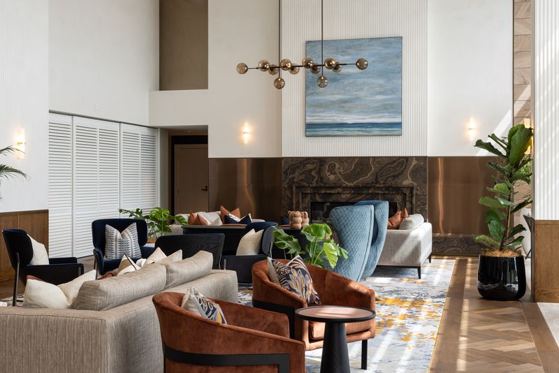 Lounge area within The Helier retirement village. Photo / Oceania Healthcare