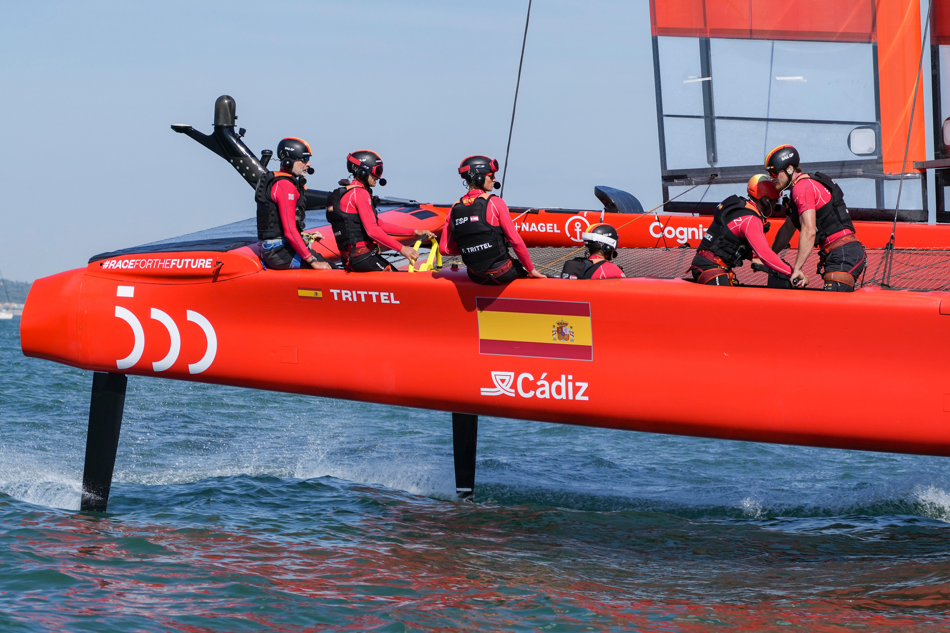 Phil Robertson has seen his time as a member of the Spanish SailGP team come to an abrupt end. Photo / Photosport