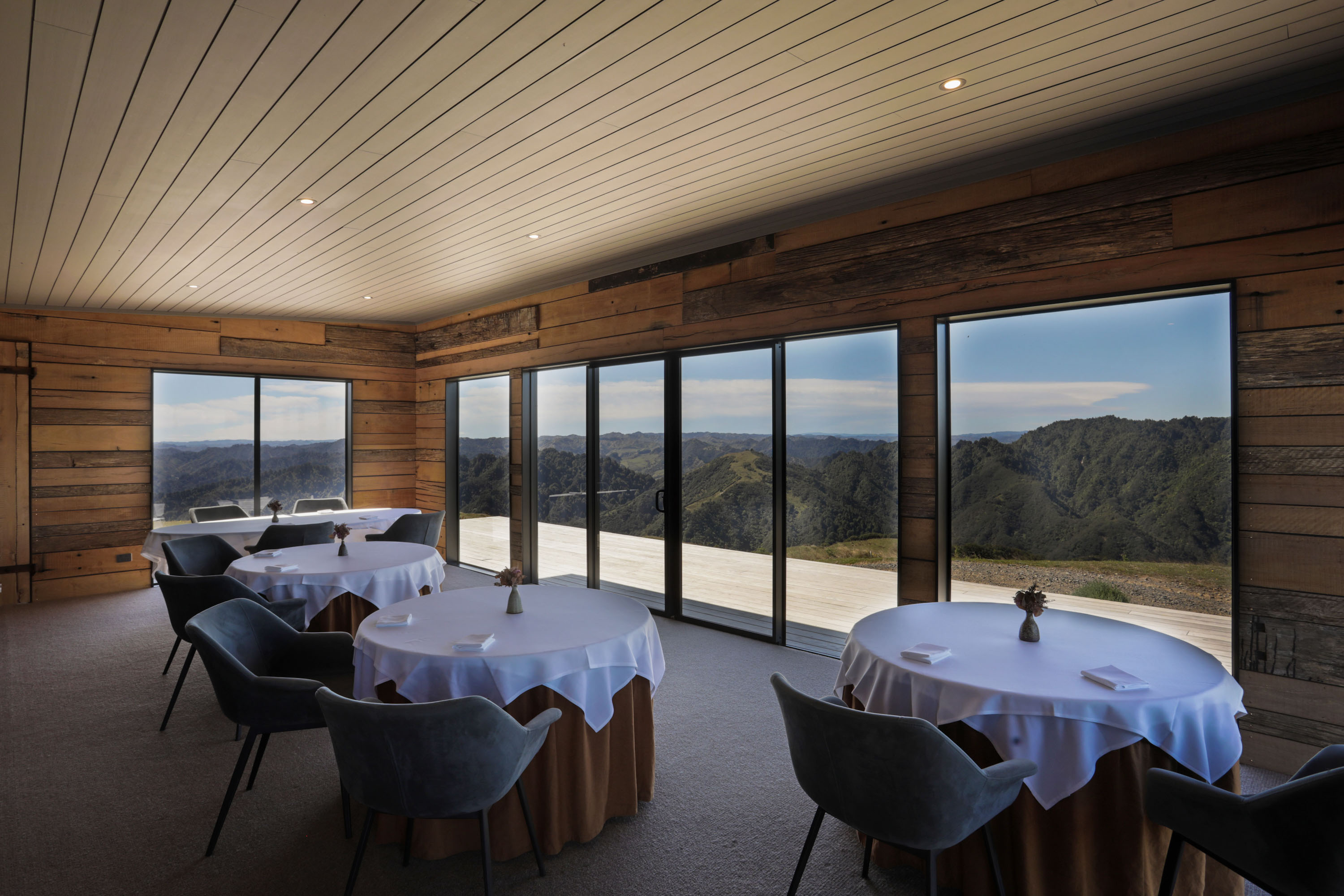 Tables are set at The Chef's Table. Photo / Orianna Photography