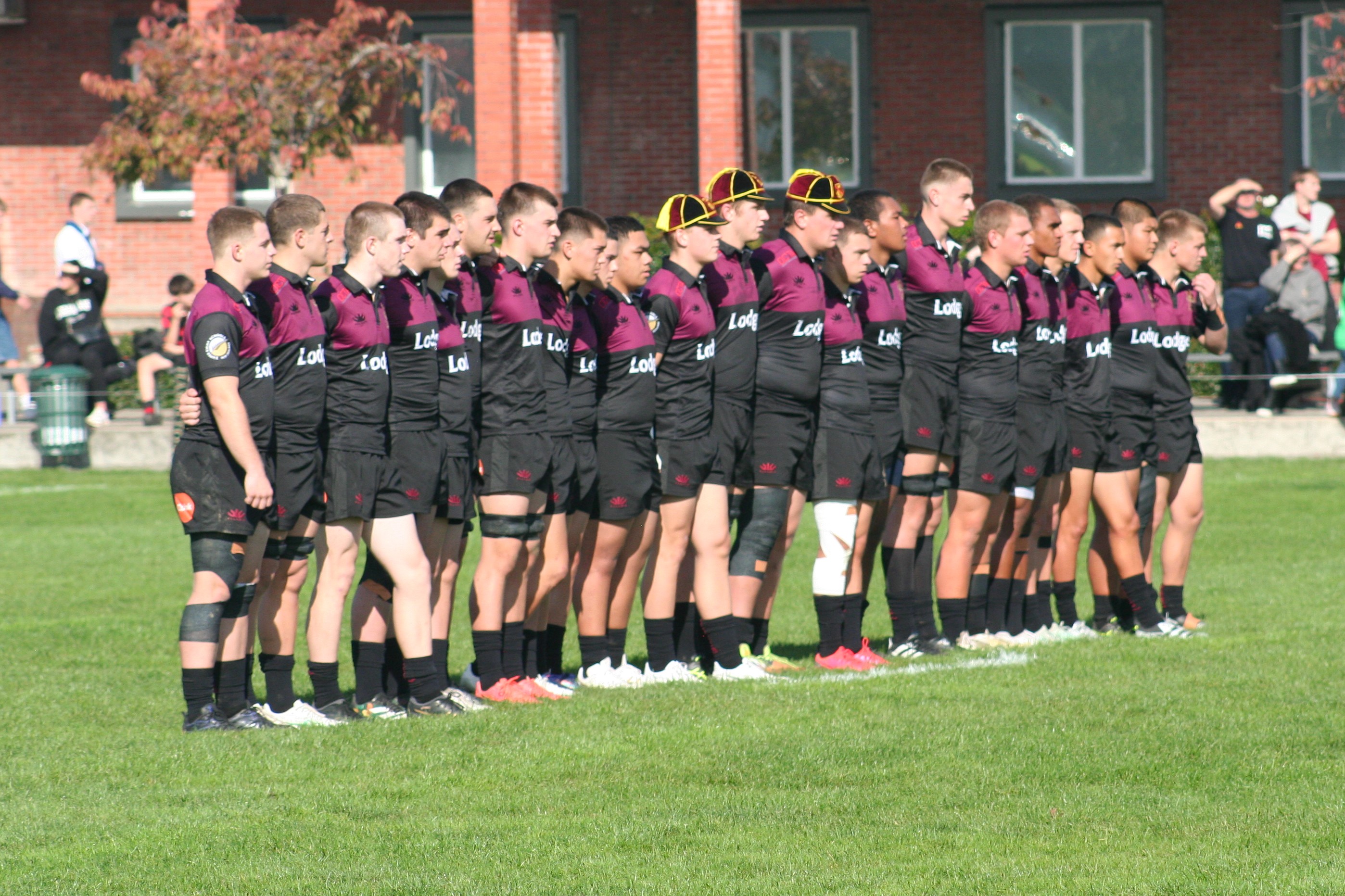 Hamilton Boys' High School line up.