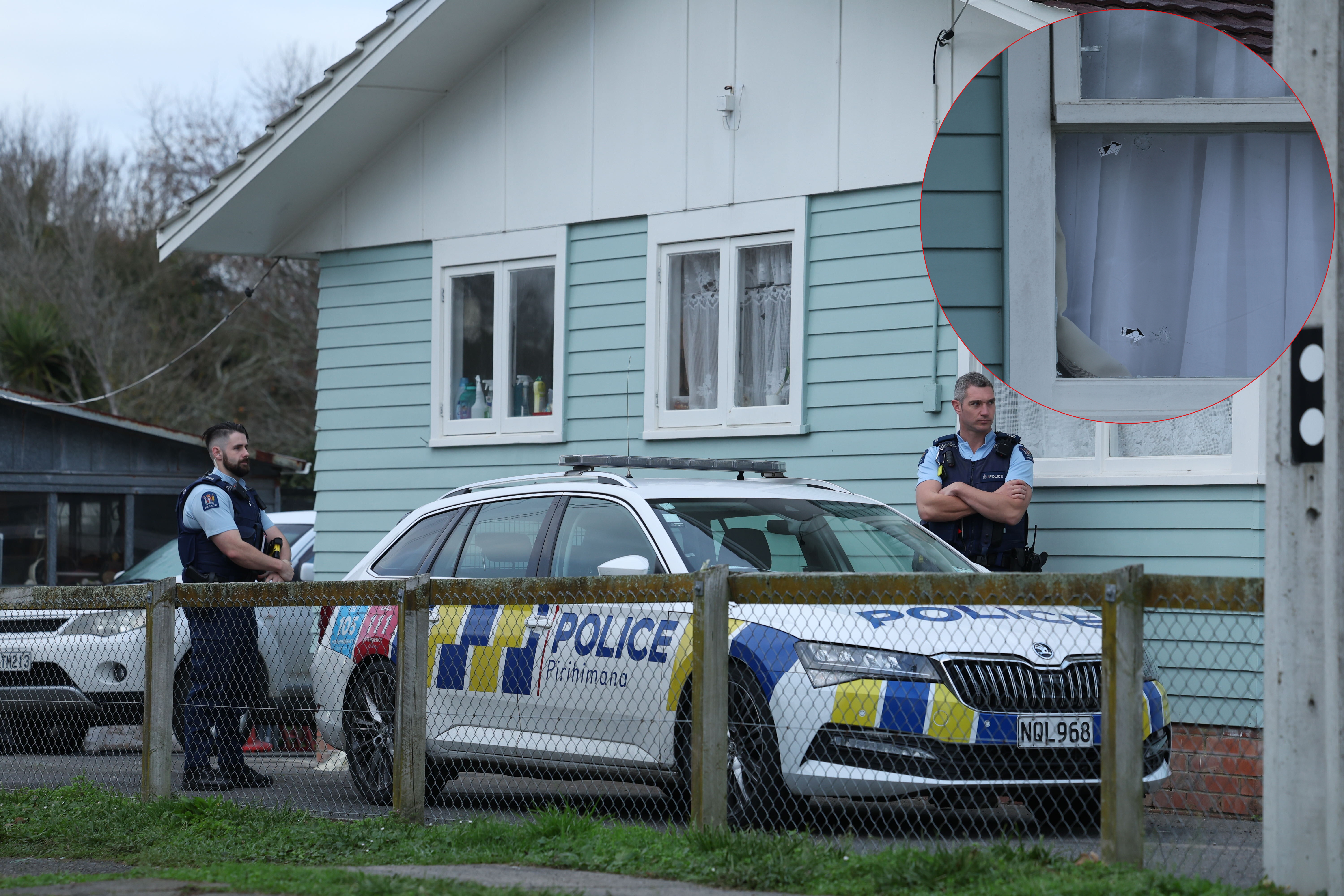 A home in Māngere East was sprayed with bullets on June 6 while the tenant's family members were inside. Photo / Jason Oxenham