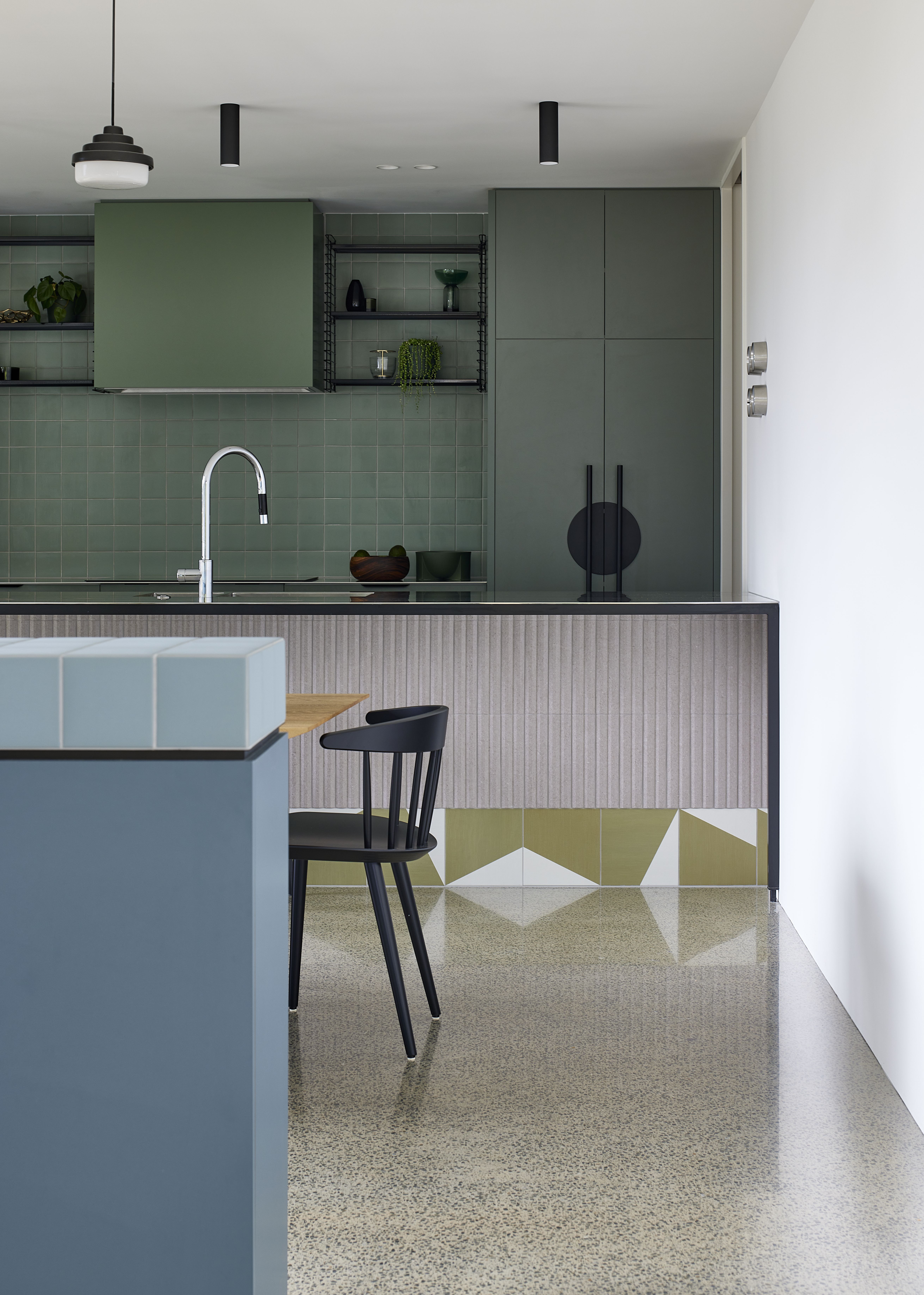 Architect Kate Rogan’s kitchen in her own home. Photo / Simon Wilson