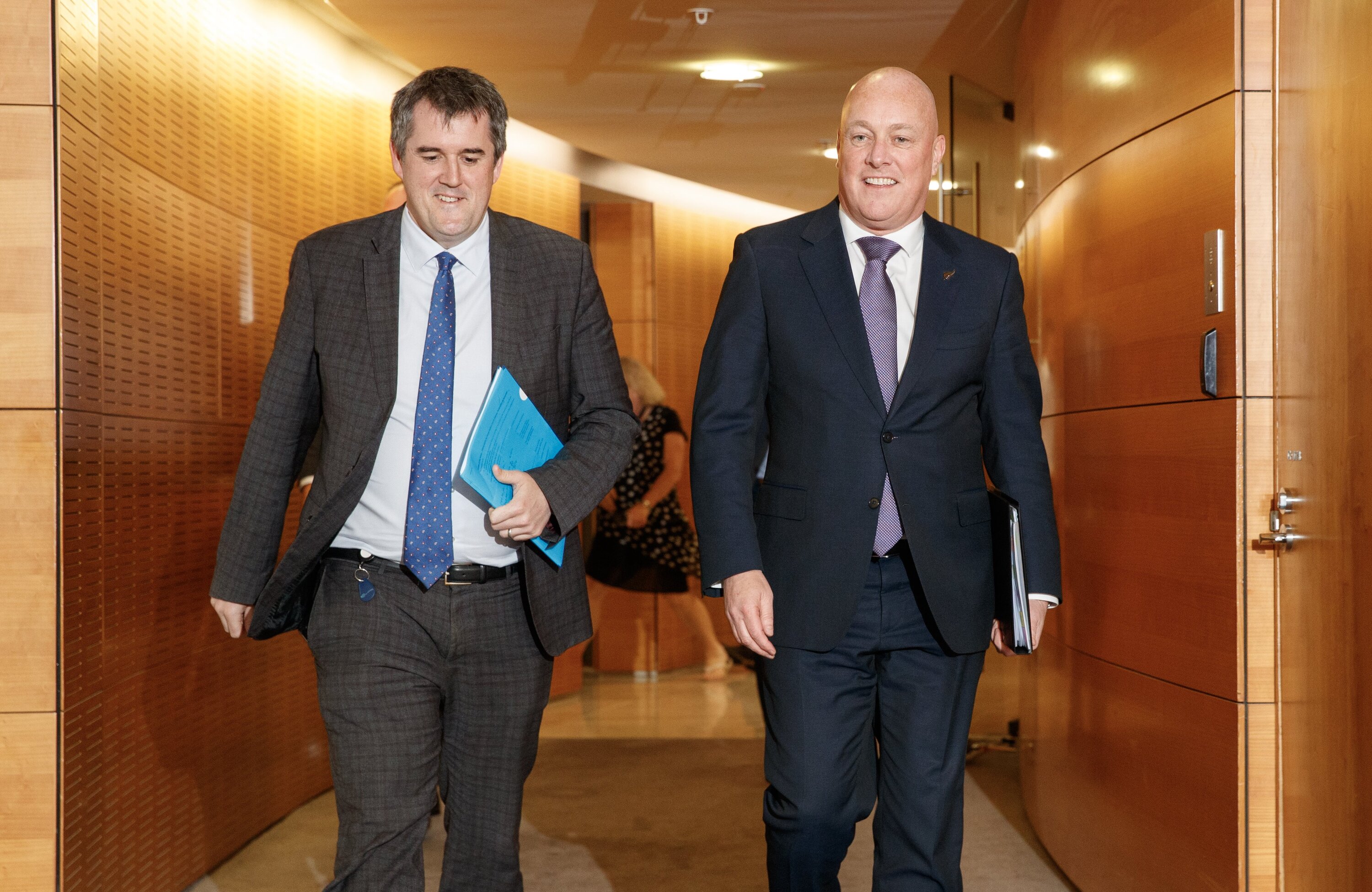 Prime Minister Christopher Luxon and Housing Minister Chris Bishop announced the review in December. Photo / Mark Mitchell