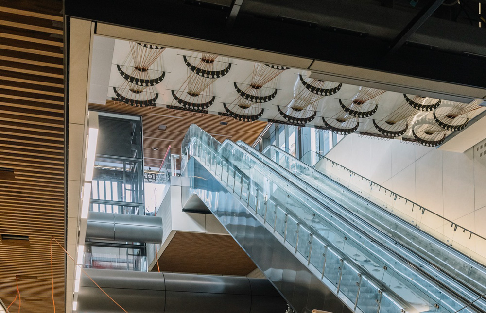 Inside the new Karanga-a-Hape Station, part of the City Rail Link. Photo / Auckland Council