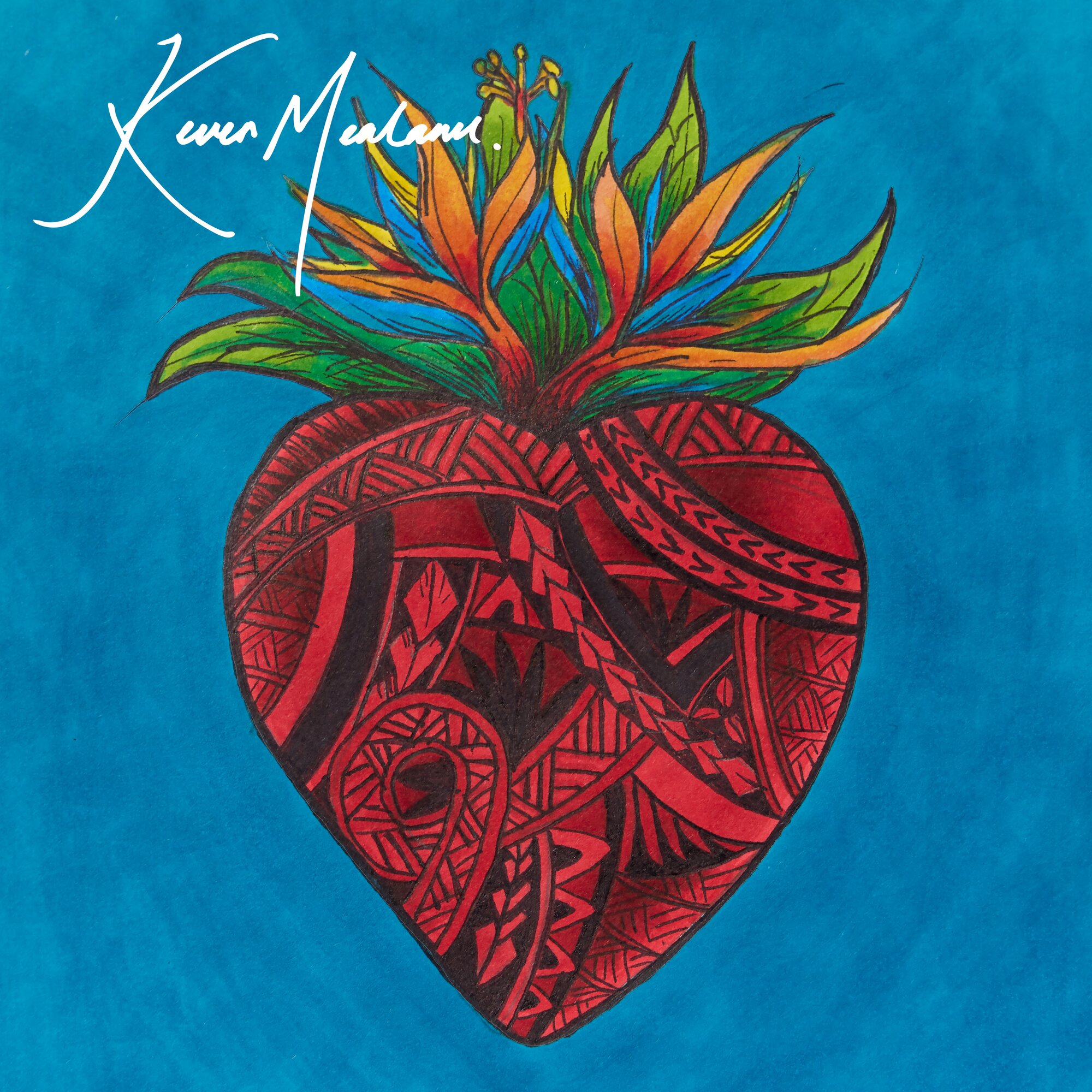  Keven Mealamu's artwork represents his health journey since his diagnosis with atrial fibrillation in 2022.