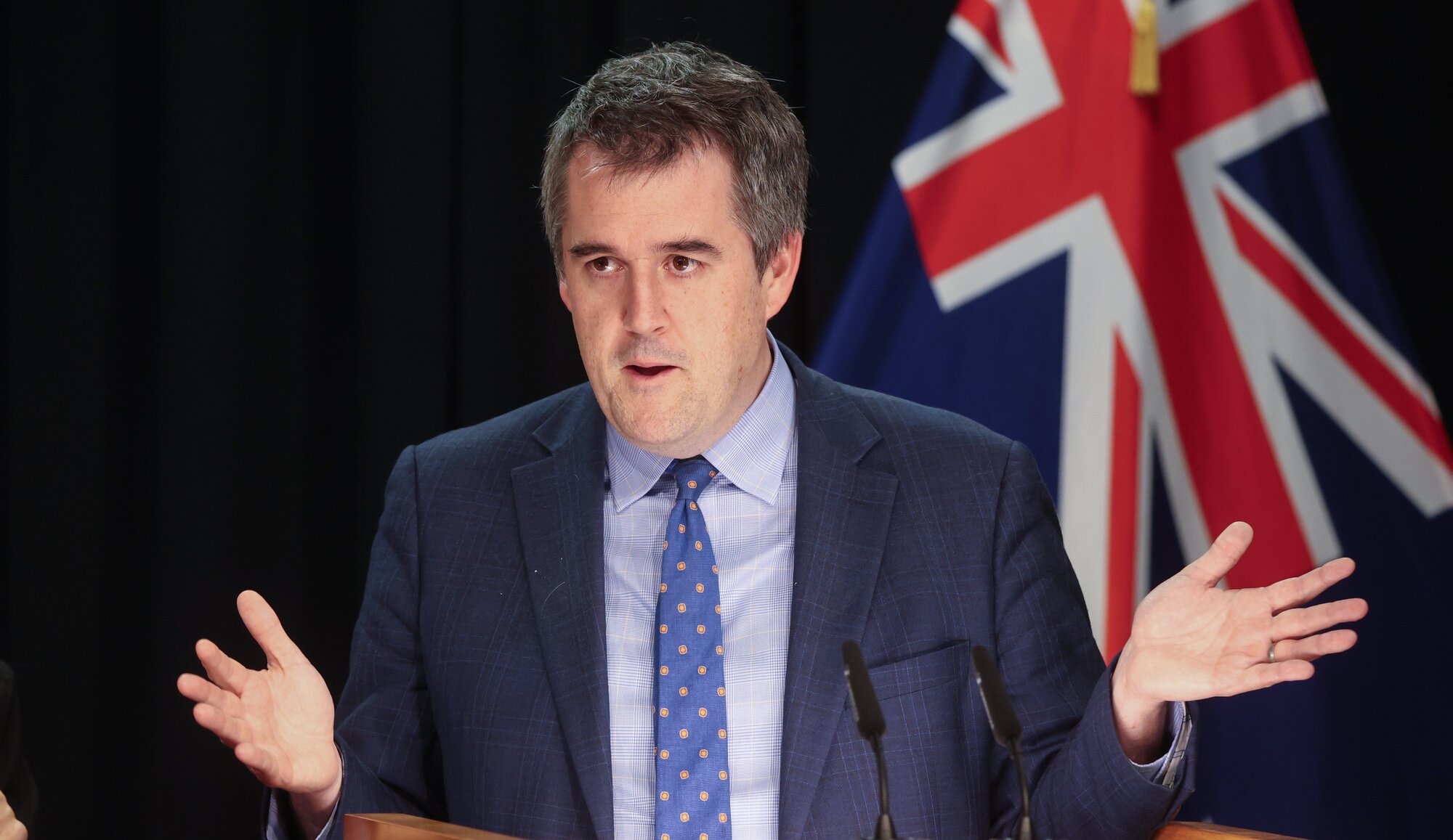 RMA Minister Chris Bishop is showing no signs of pulling back the two million figure. 
Photo / Mark Mitchell