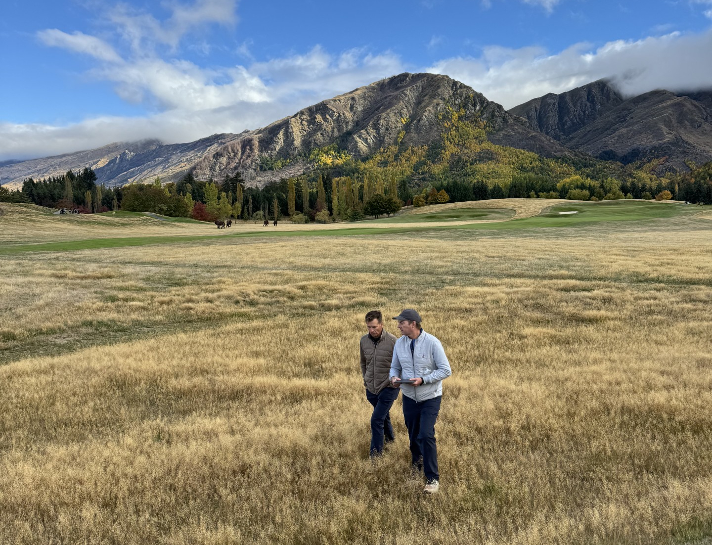 The OCM team look over The Hills where they will create a routing that is a significant step up. Photo / Supplied