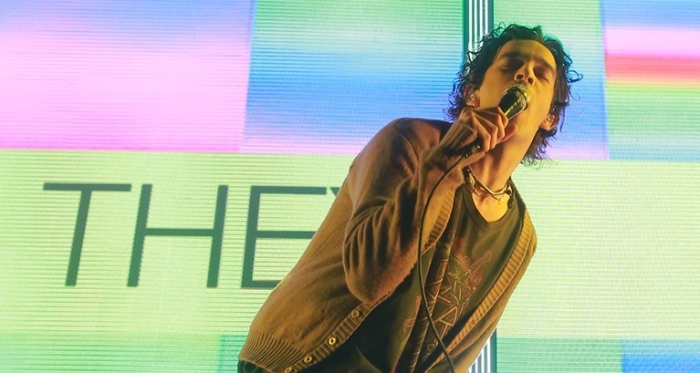 It was the band's first time back in the country since frontman Healy's stint in rehab. Photo / Garry Brandon Photography
