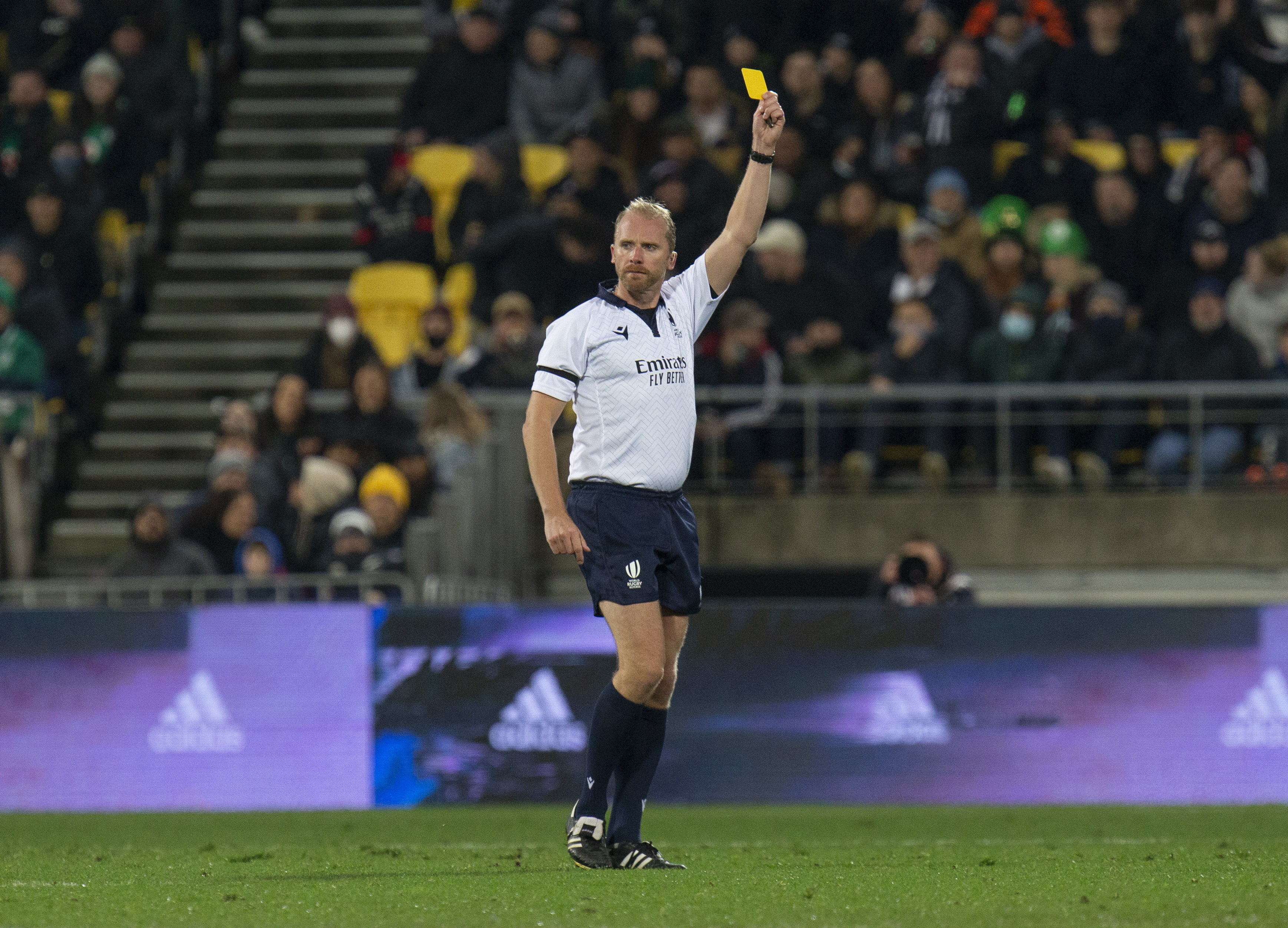 The abuse and threats dished out to Wayne Barnes by All Blacks fans are detailed in the recently retired top ref's just-released autobiography. Photo / Mark Mitchell