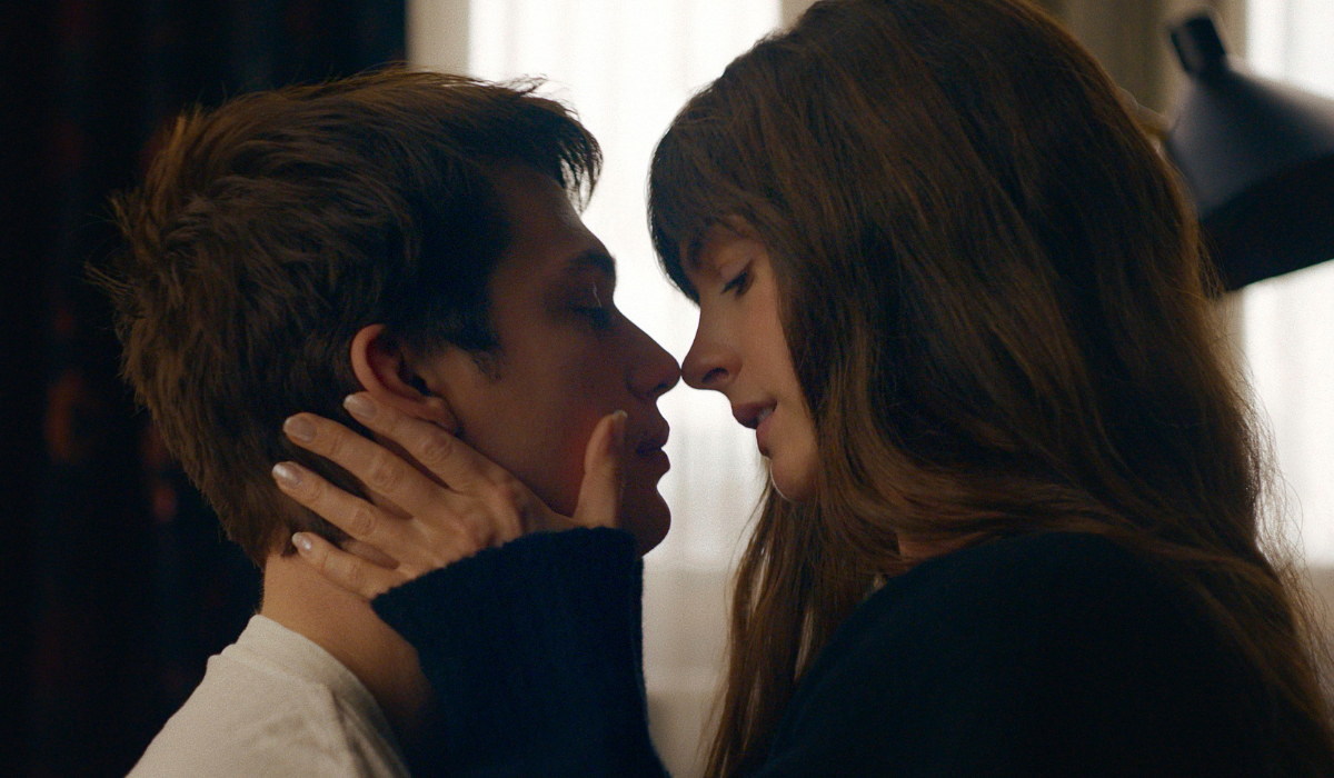 The Idea of You, one of the growing list of movies with a flipped May-December romance, stars Nicholas Galitzine and Anne Hathaway. Photo / Amazon Prime