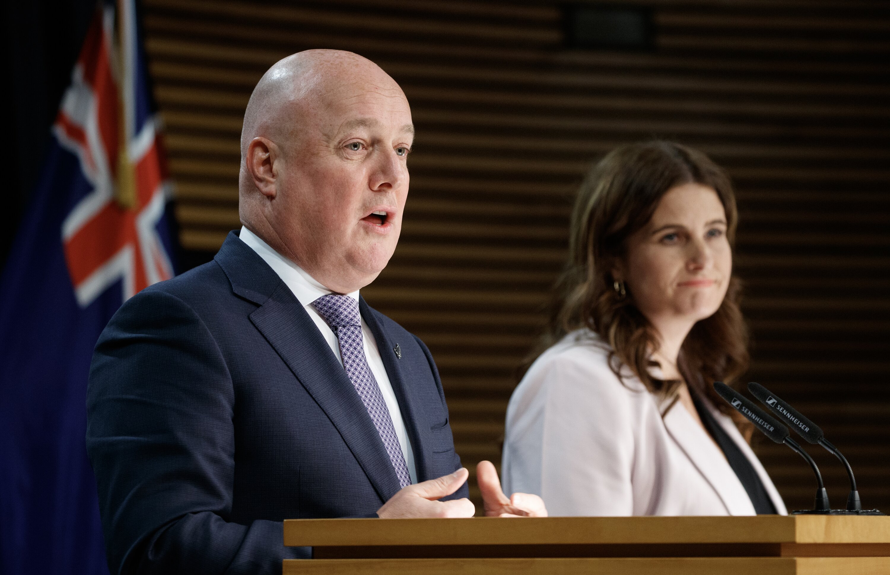 Prime Minister Christopher Luxon and Finance Minister Nicola Willis stepped up their criticisms of the former Health NZ board on Monday. Photo / Mark Mitchell 