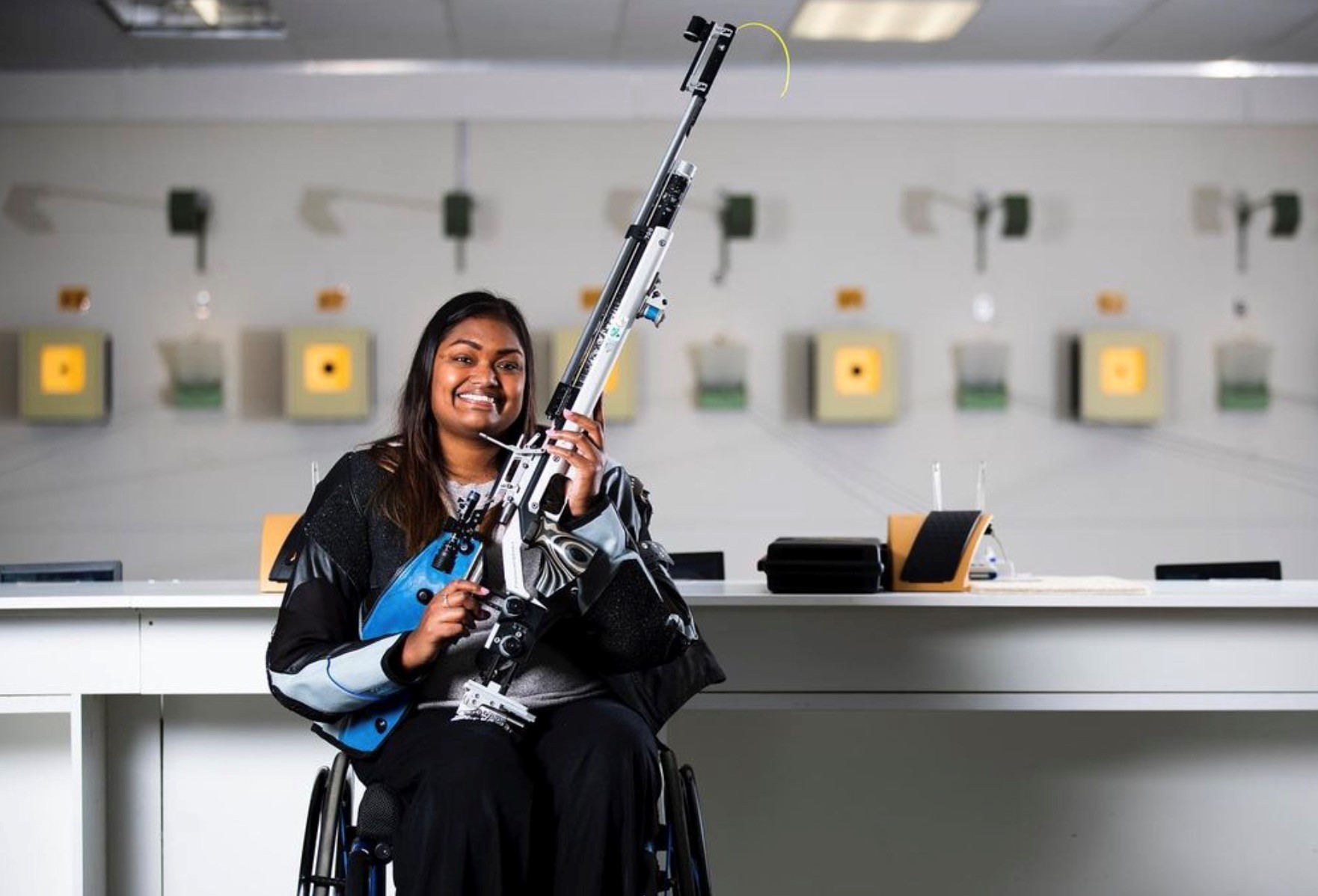 Neelam O'Neill has been shooting ever since she was little - now she's hoping to represent New Zealand at the Paralympics. Photo / Alisha Lovrich